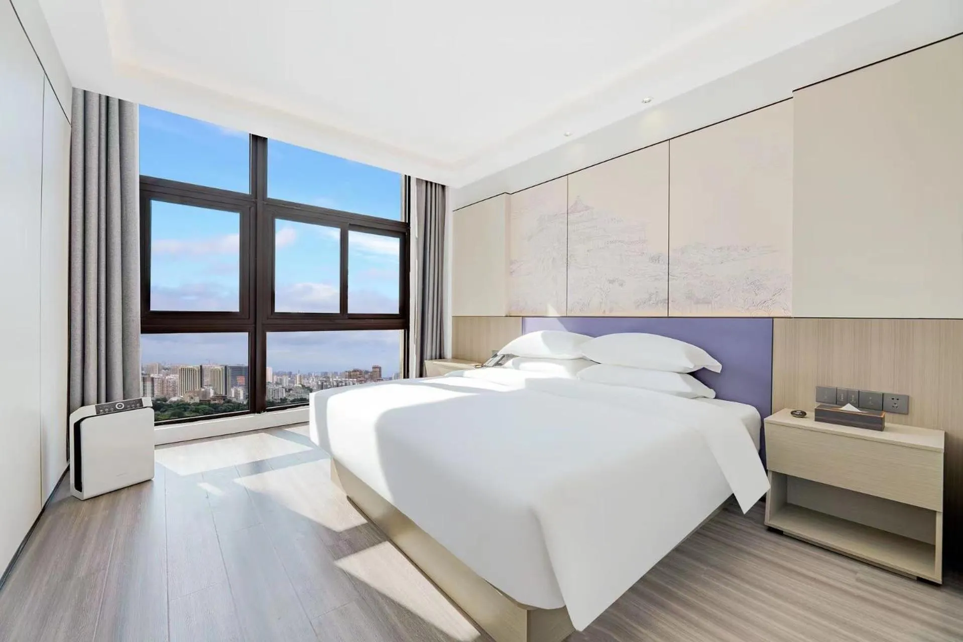 Photo of the whole room, Bed in New Century Mansion Hotel Cixi Guanhaiwei