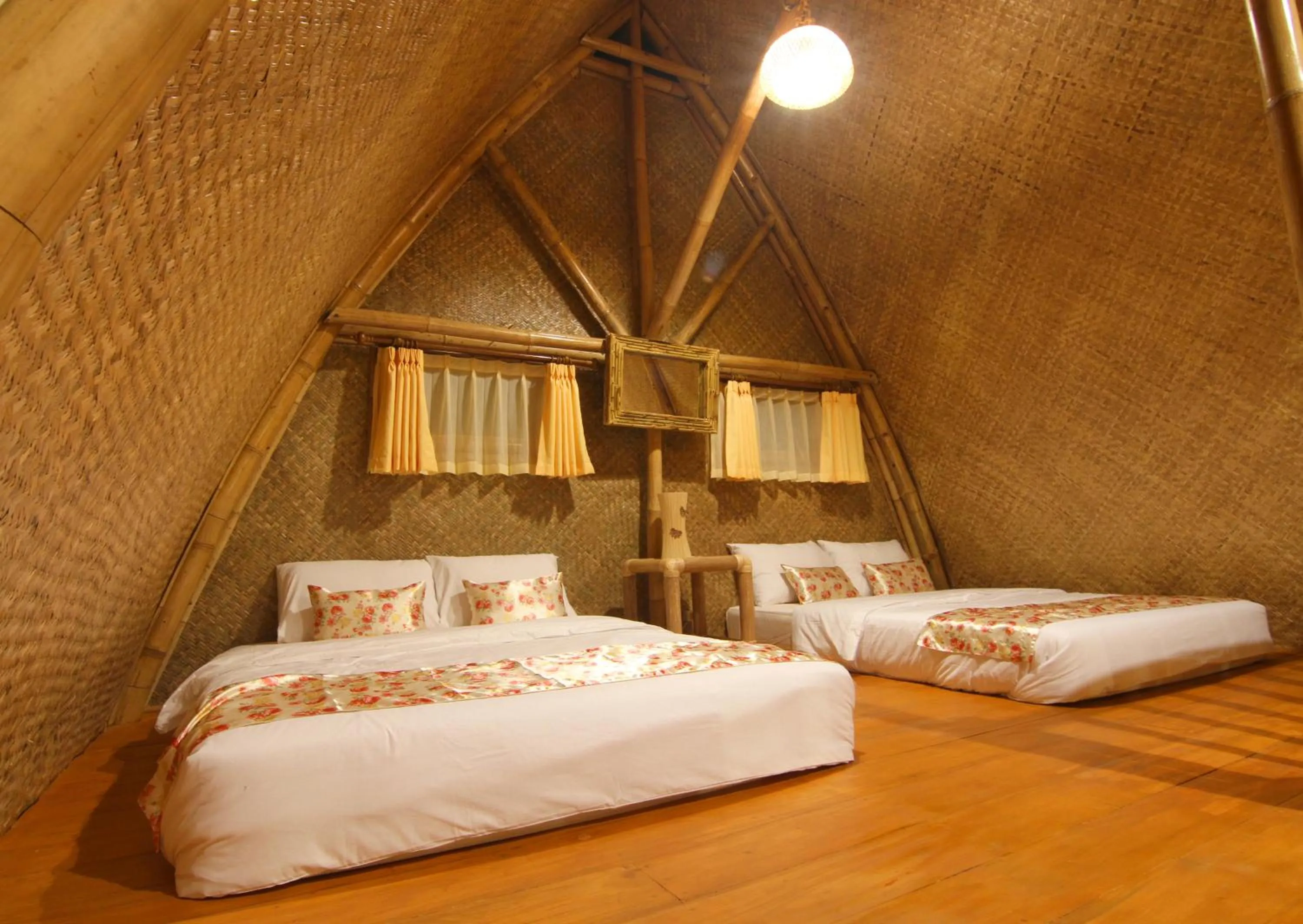Bed in Villa ChavaMinerva Bambu - Lembang