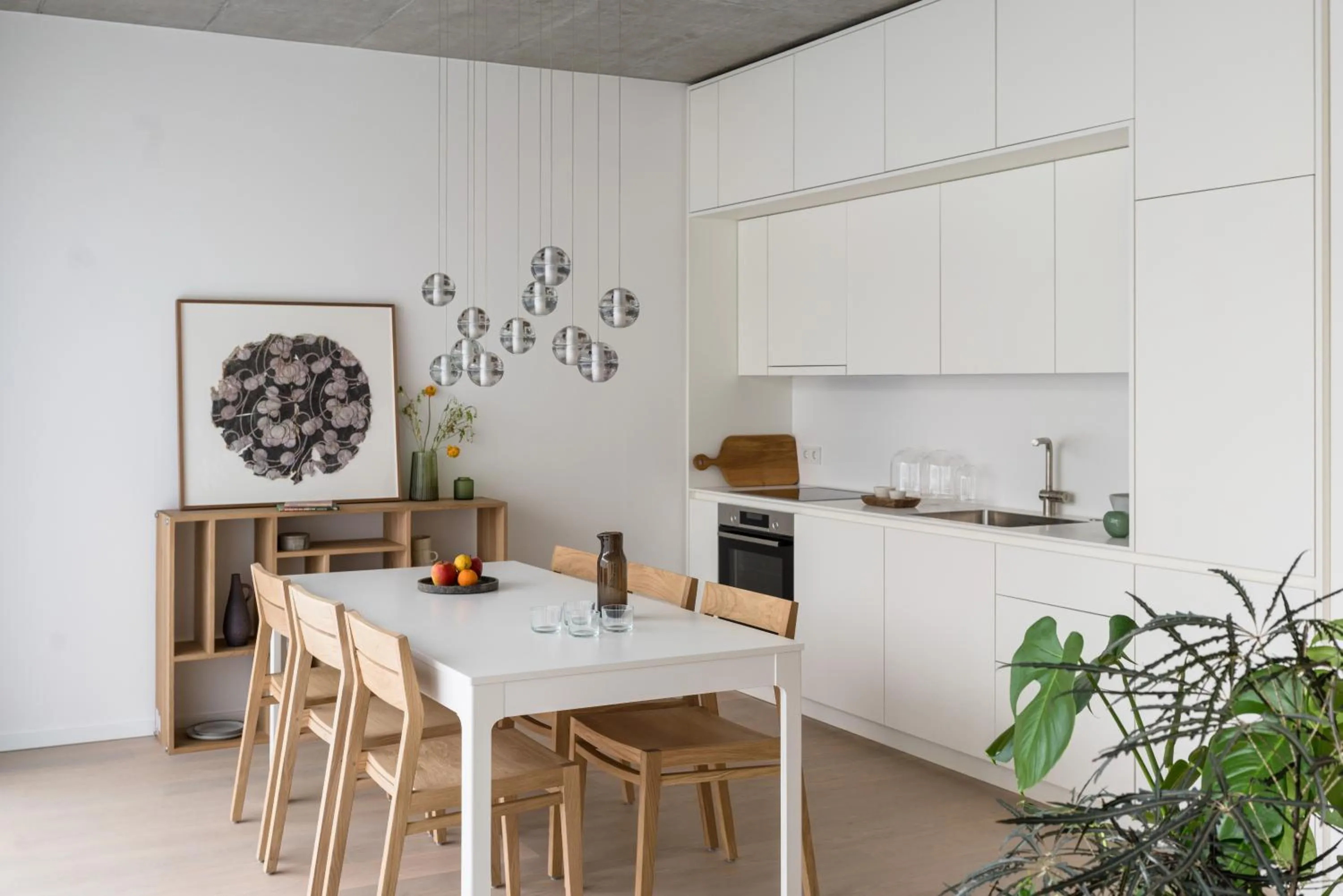 Kitchen or kitchenette in Wilmina Apartments & Lofts