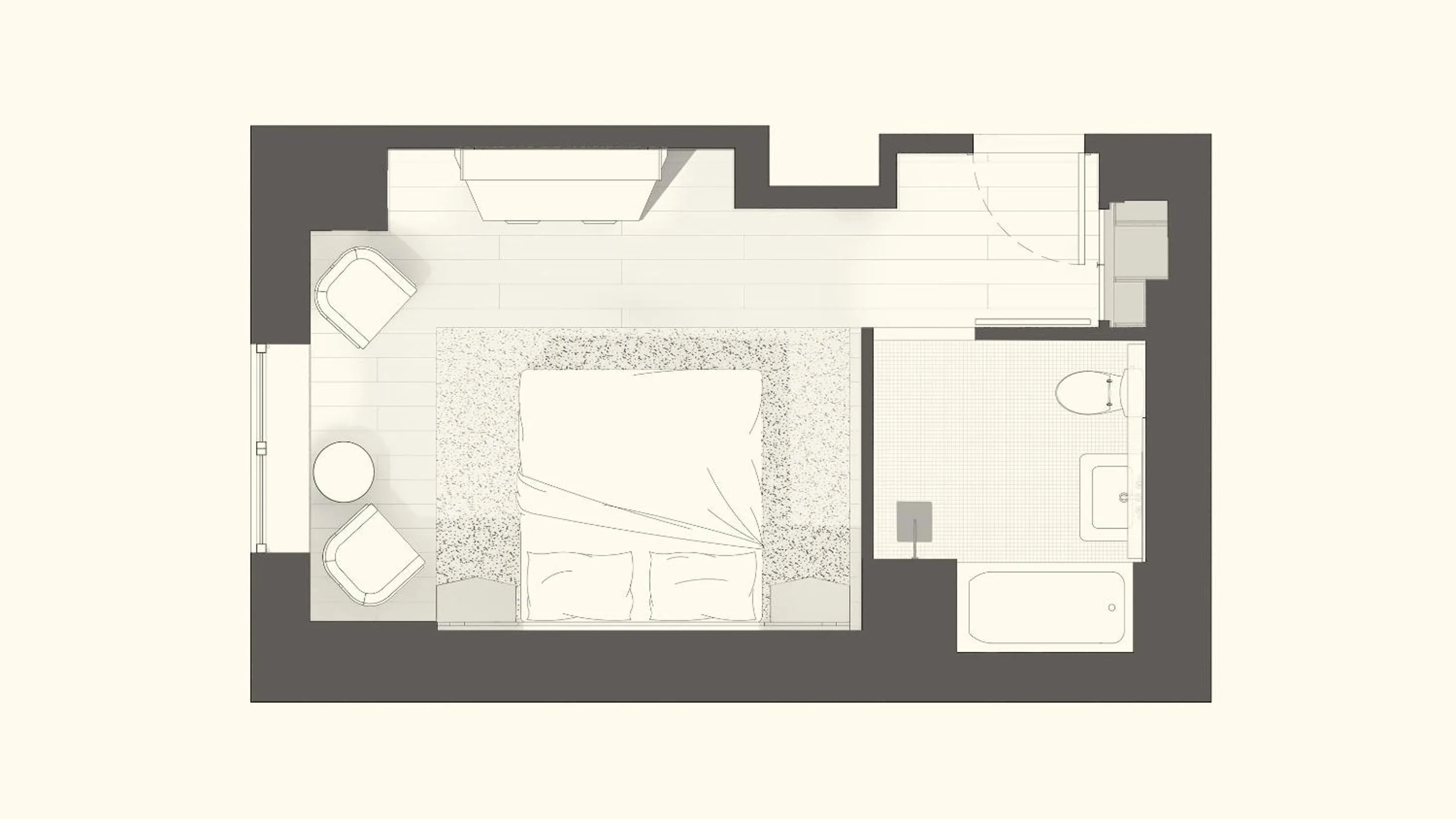 Floor plan in The Manner, The Unbound Collection by Hyatt