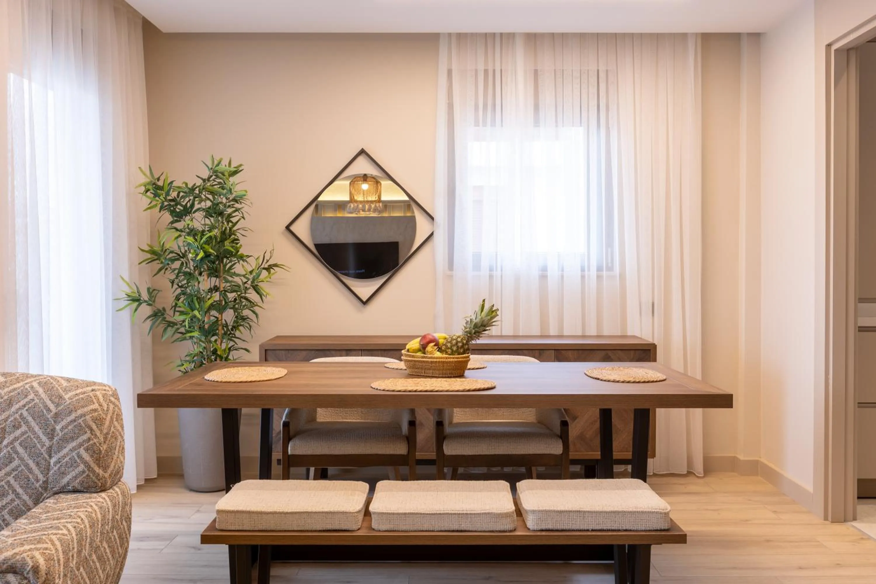 Living room in Los Suites