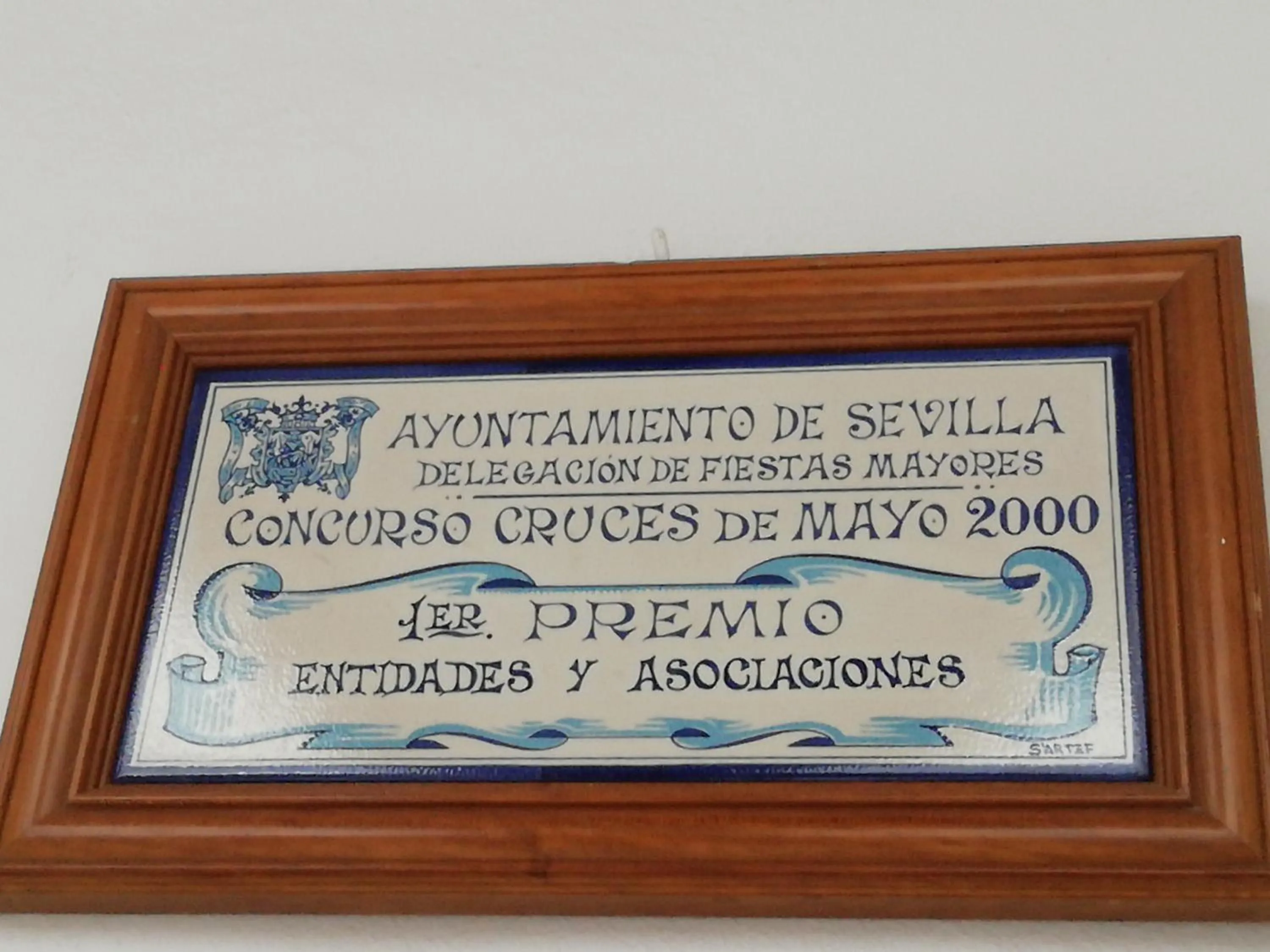 Certificate/Award in Hostal Sierpes