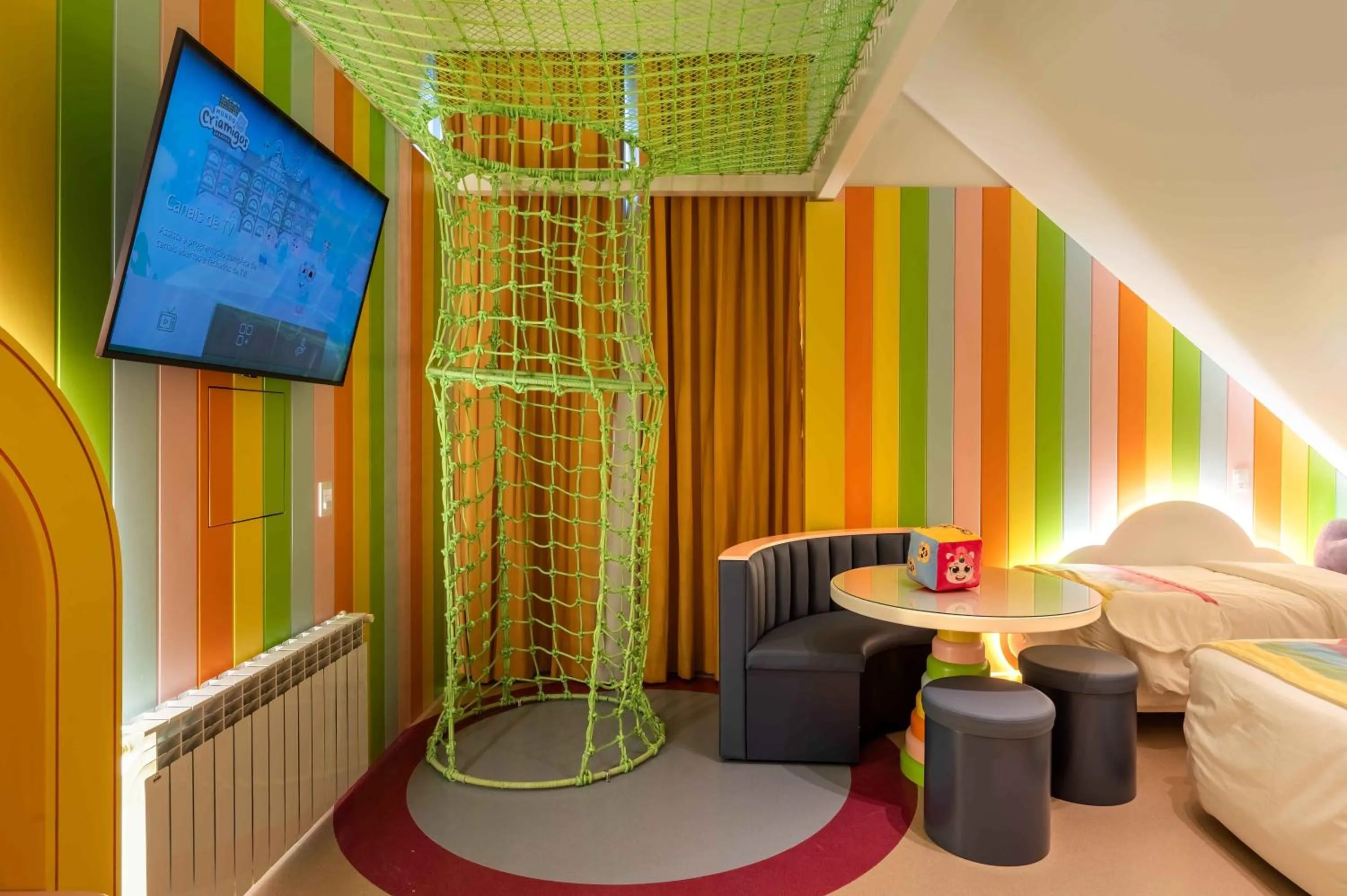 Bed in Mundo Criamigos Hotel Gramado