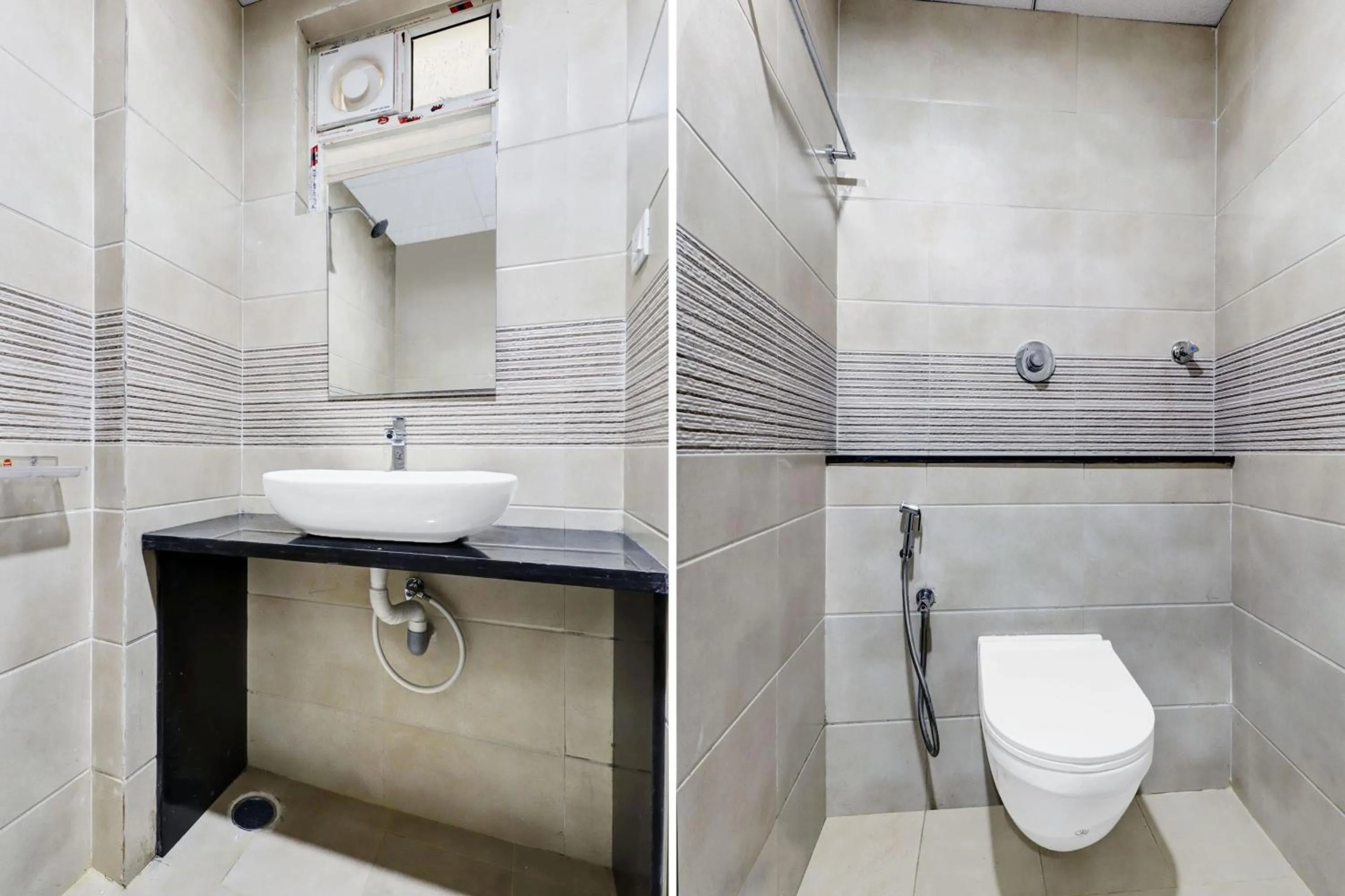 Bathroom in Hotel O Sri Harshitha Grand Near Zudio - Star Bazaar, Kundalhalli Gate