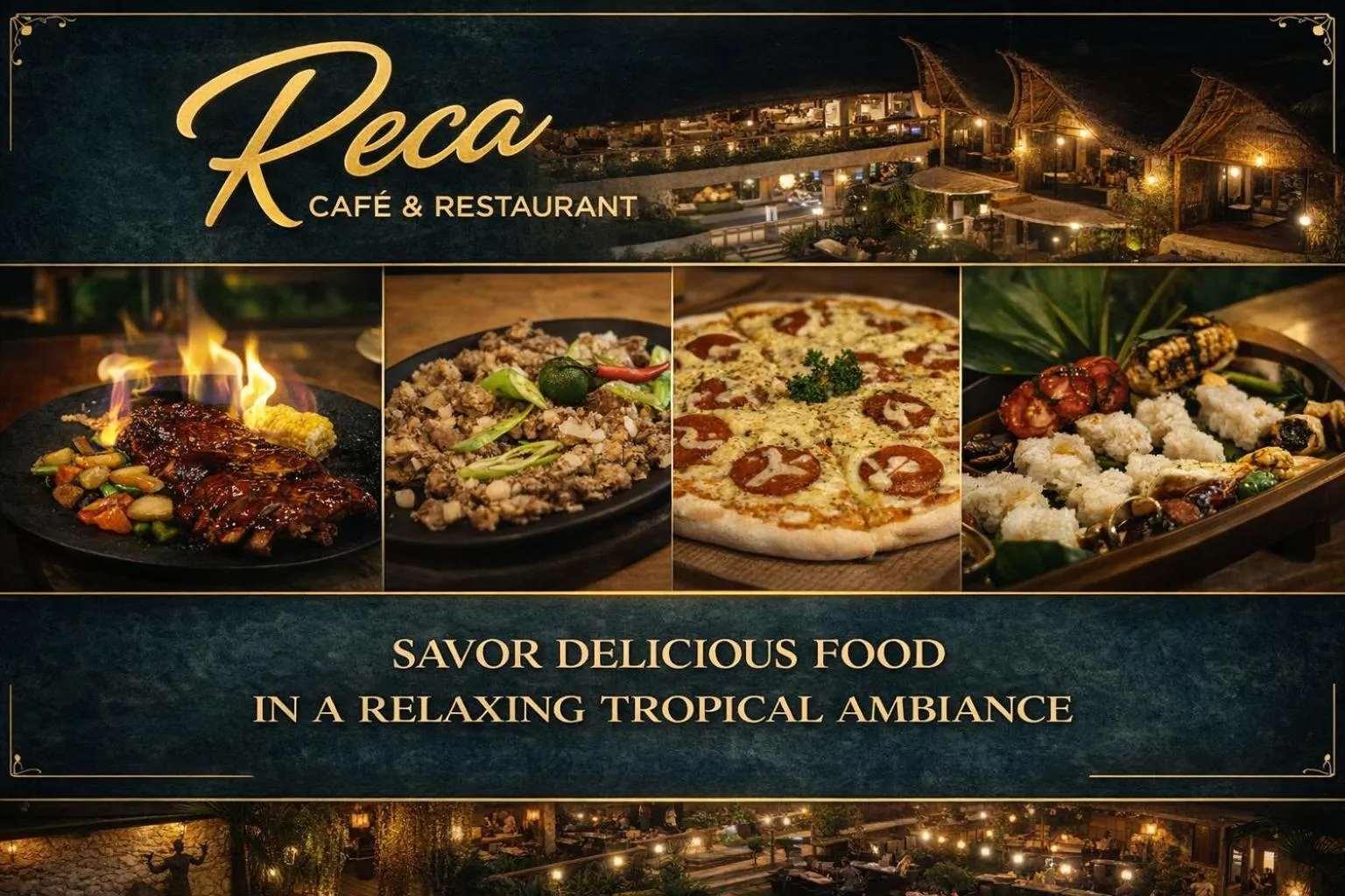 Food and drinks in RECA Resort Philippines Luxury Villas & Nature Retreat