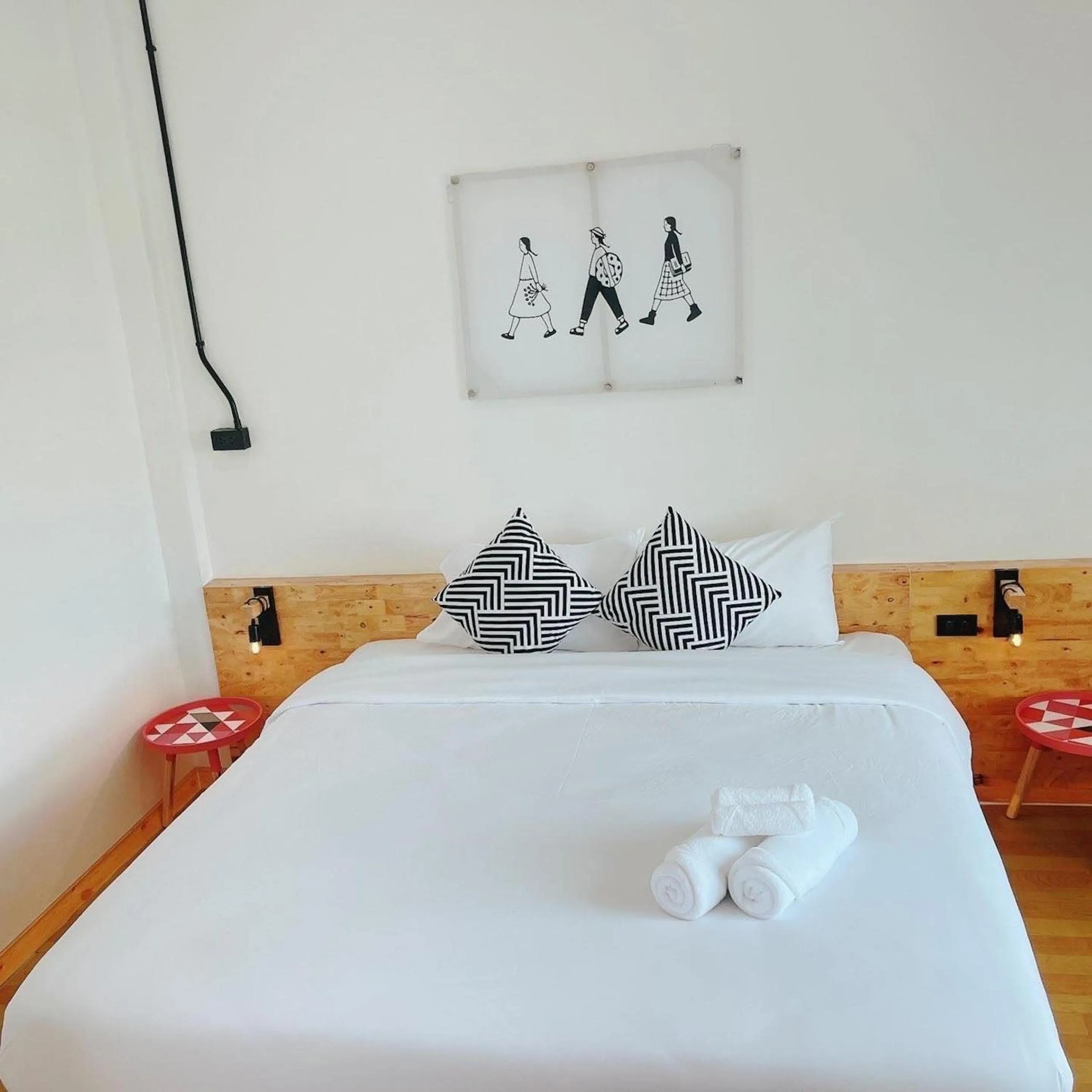 Bed in Penguin Villa Resort & Bistro