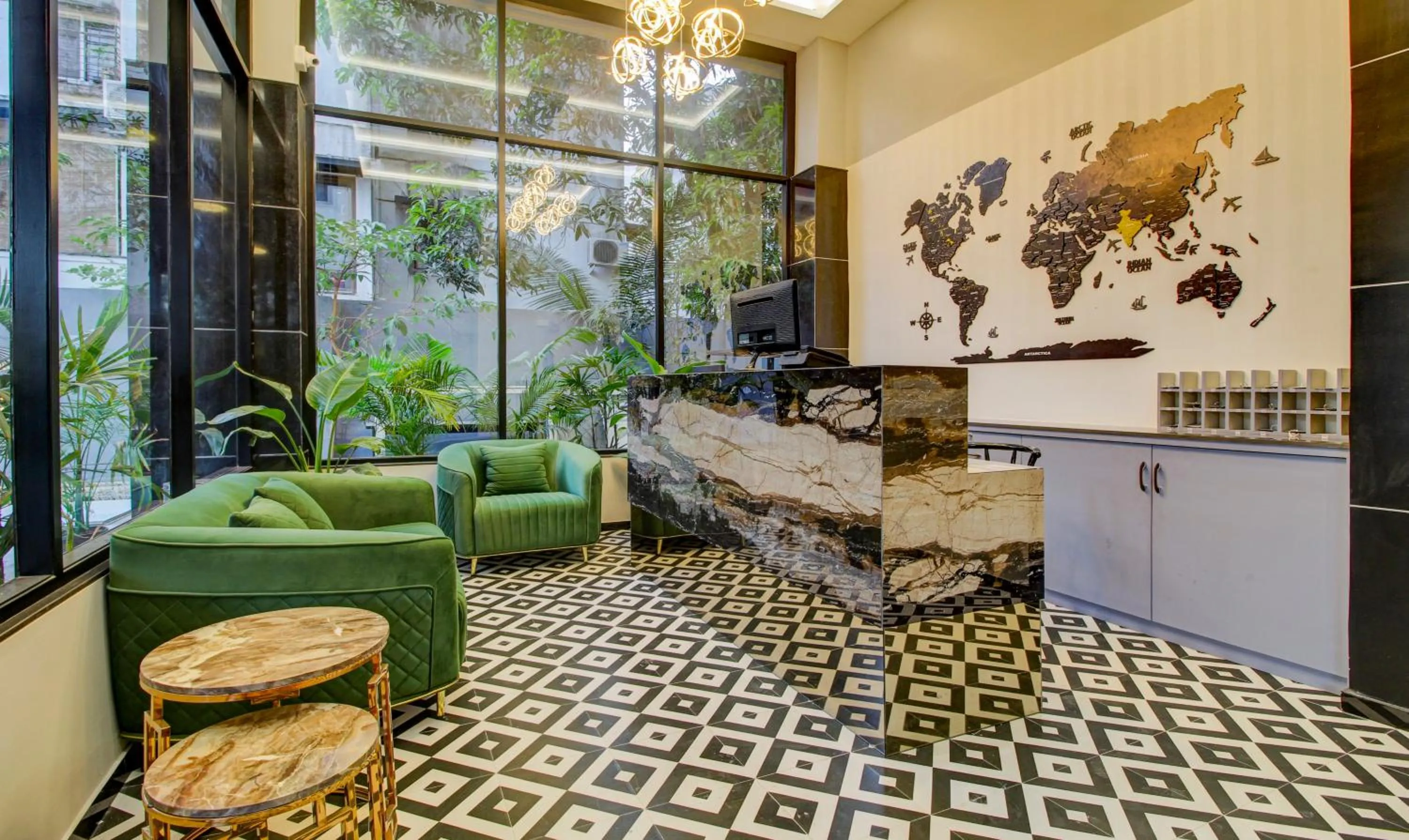 Seating area in Comfort Inn Baner- Indian nationals only