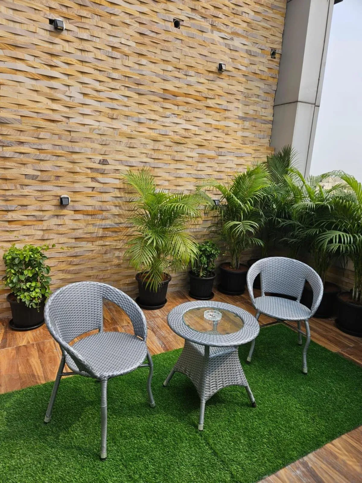 Seating area in Eleven Views by Fracspace