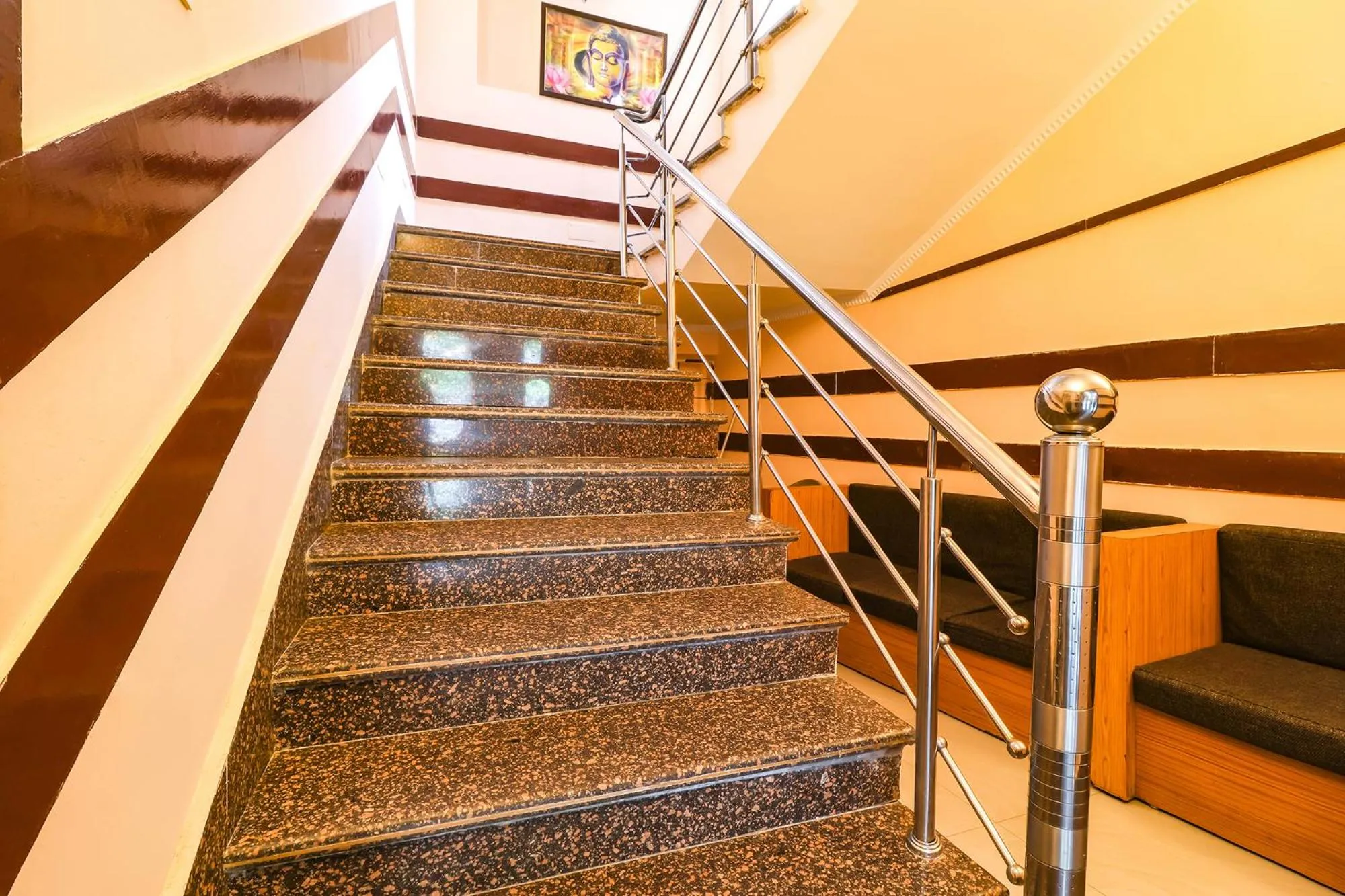 Lobby or reception in FabHotel Shanti International