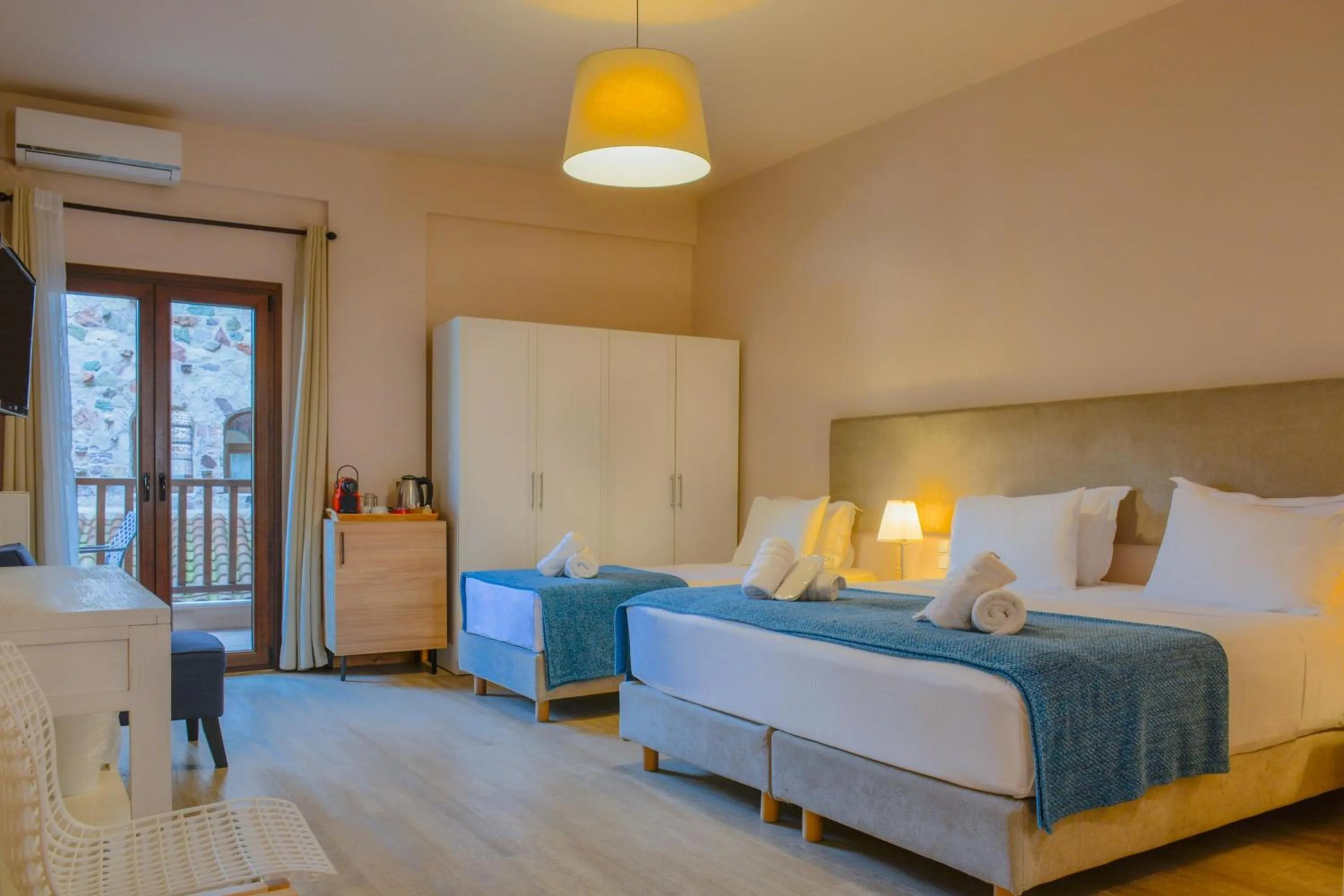 Bed in Monastiri Guesthouse