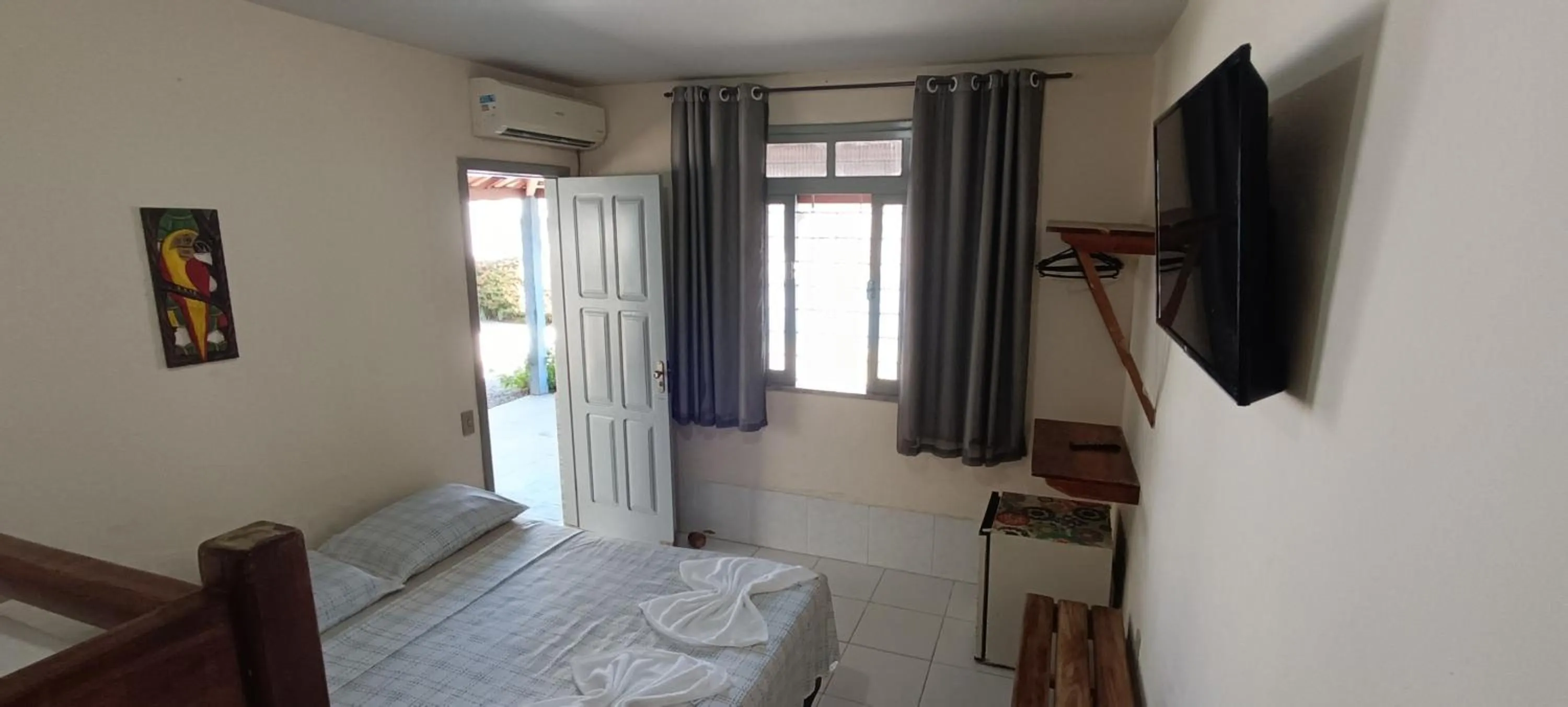 Bed in Pousada da Ale