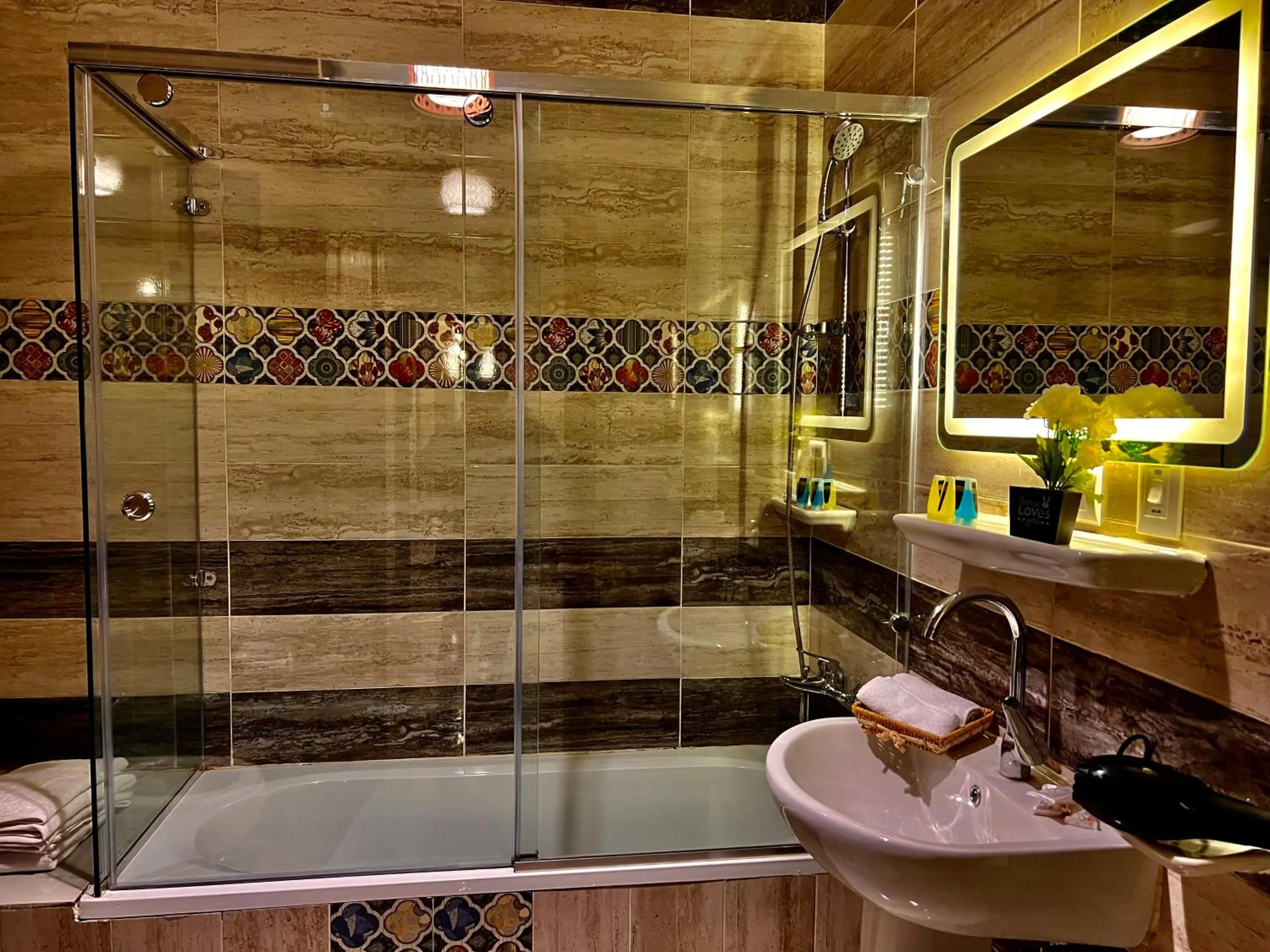 Bathroom in New Museum, Pyramids inn