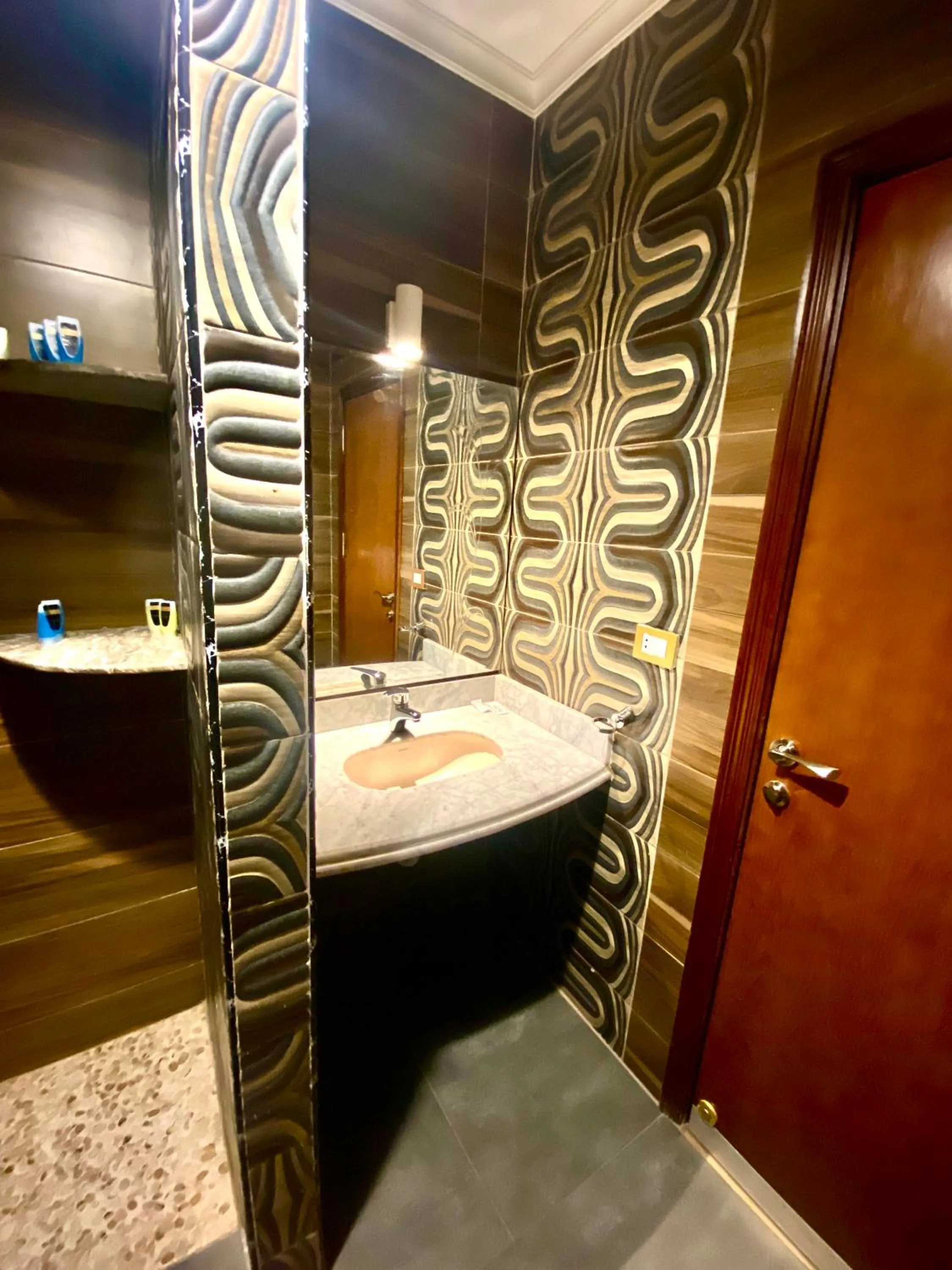 Bathroom in New Museum, Pyramids inn