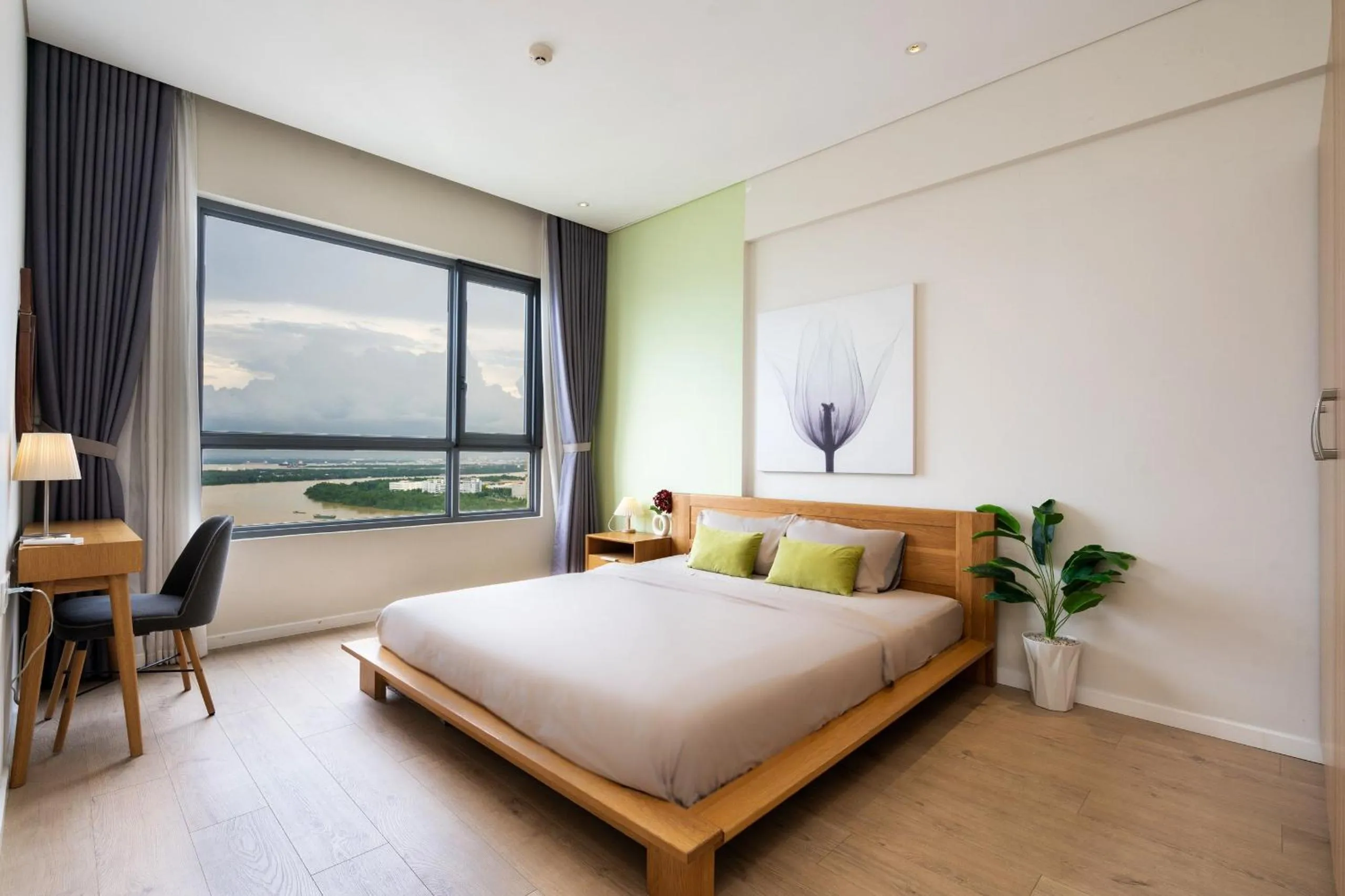 Bed in Diamond Island - Mekong Retreat Apartment