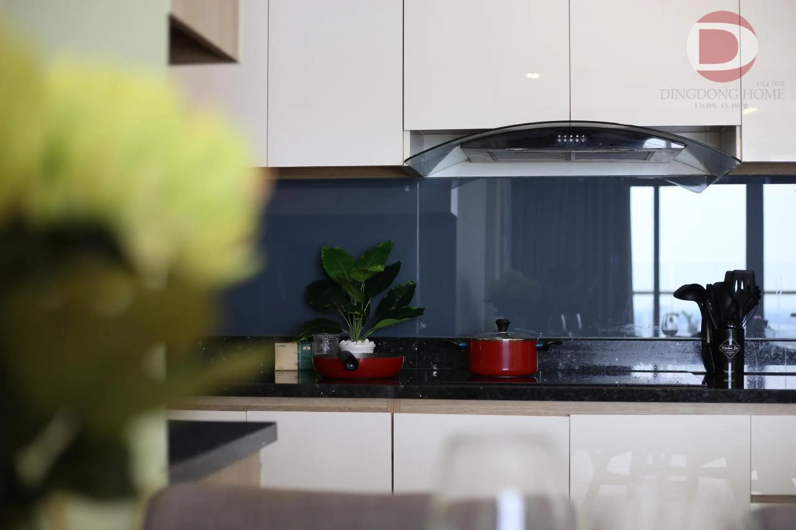 Kitchen or kitchenette in Diamond Island - Mekong Retreat Apartment