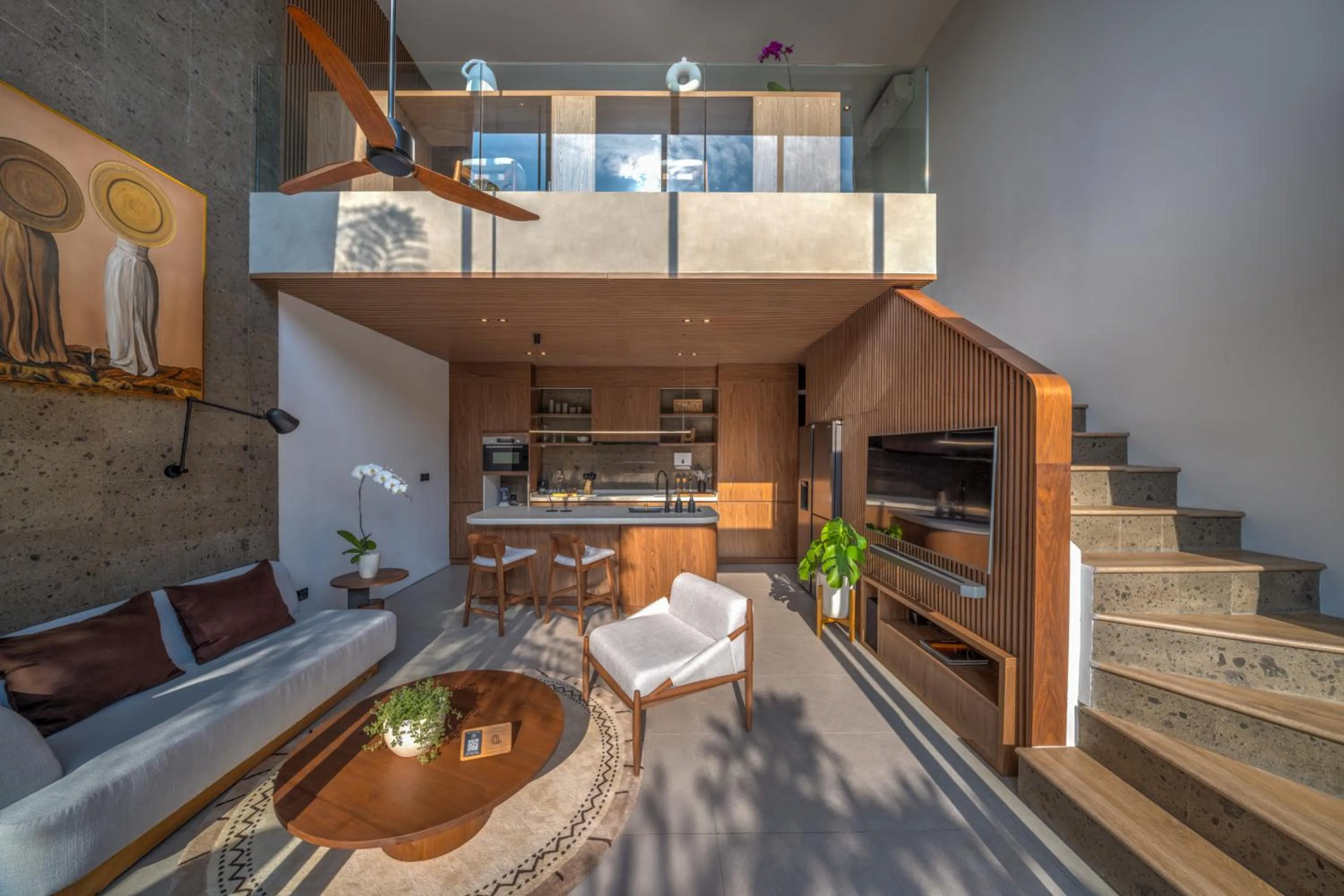 Kitchen or kitchenette in Umalas Creek Villas - Pool Villa with Shared Sauna & Ice Bath