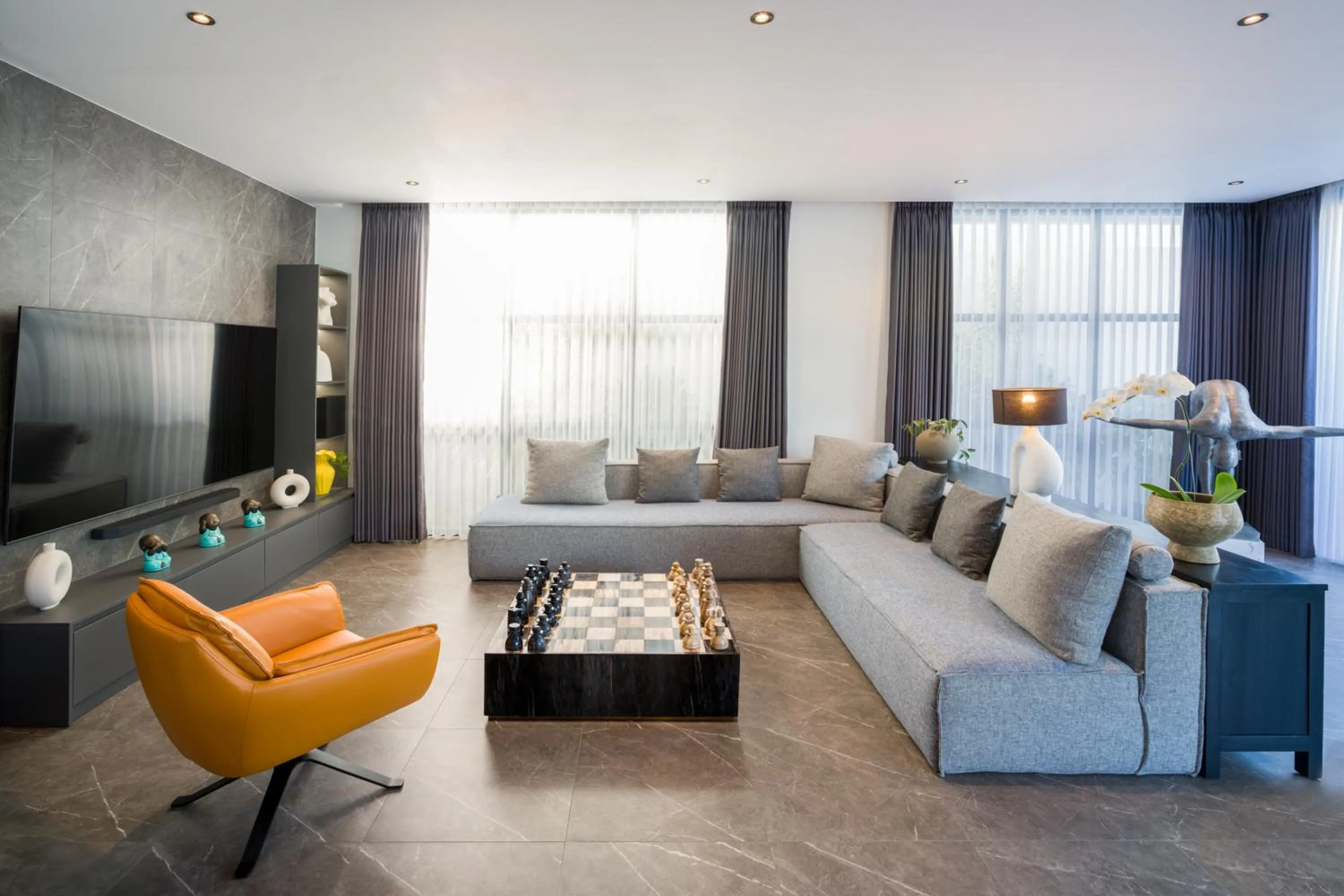 Communal lounge/ TV room in Umalas Creek Villas - Pool Villa with Shared Sauna & Ice Bath