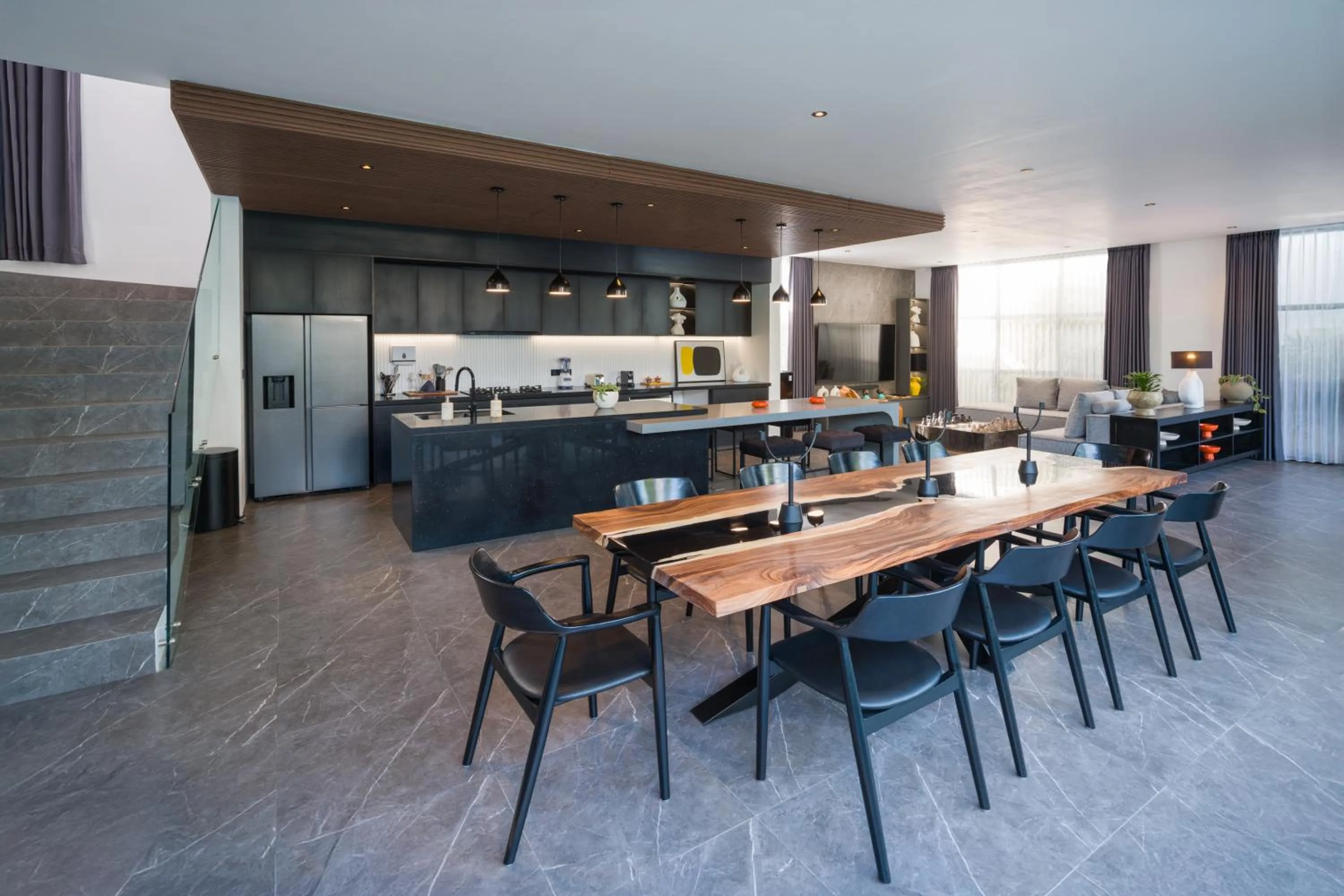 Kitchen or kitchenette in Umalas Creek Villas - Pool Villa with Shared Sauna & Ice Bath