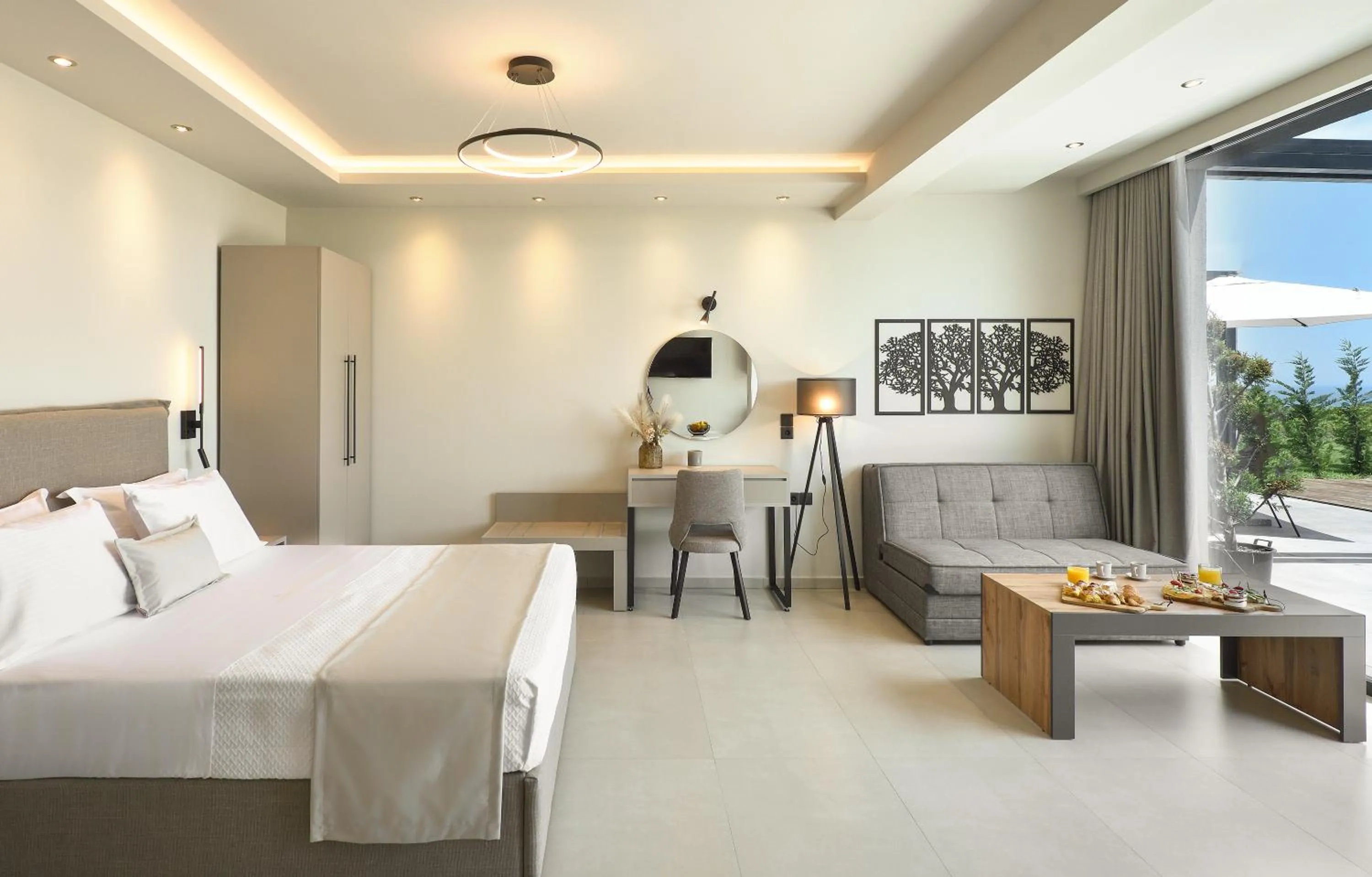 Bedroom, Bed in Olive All-Seasons Suites, Panel Hospitality Homes & Villas