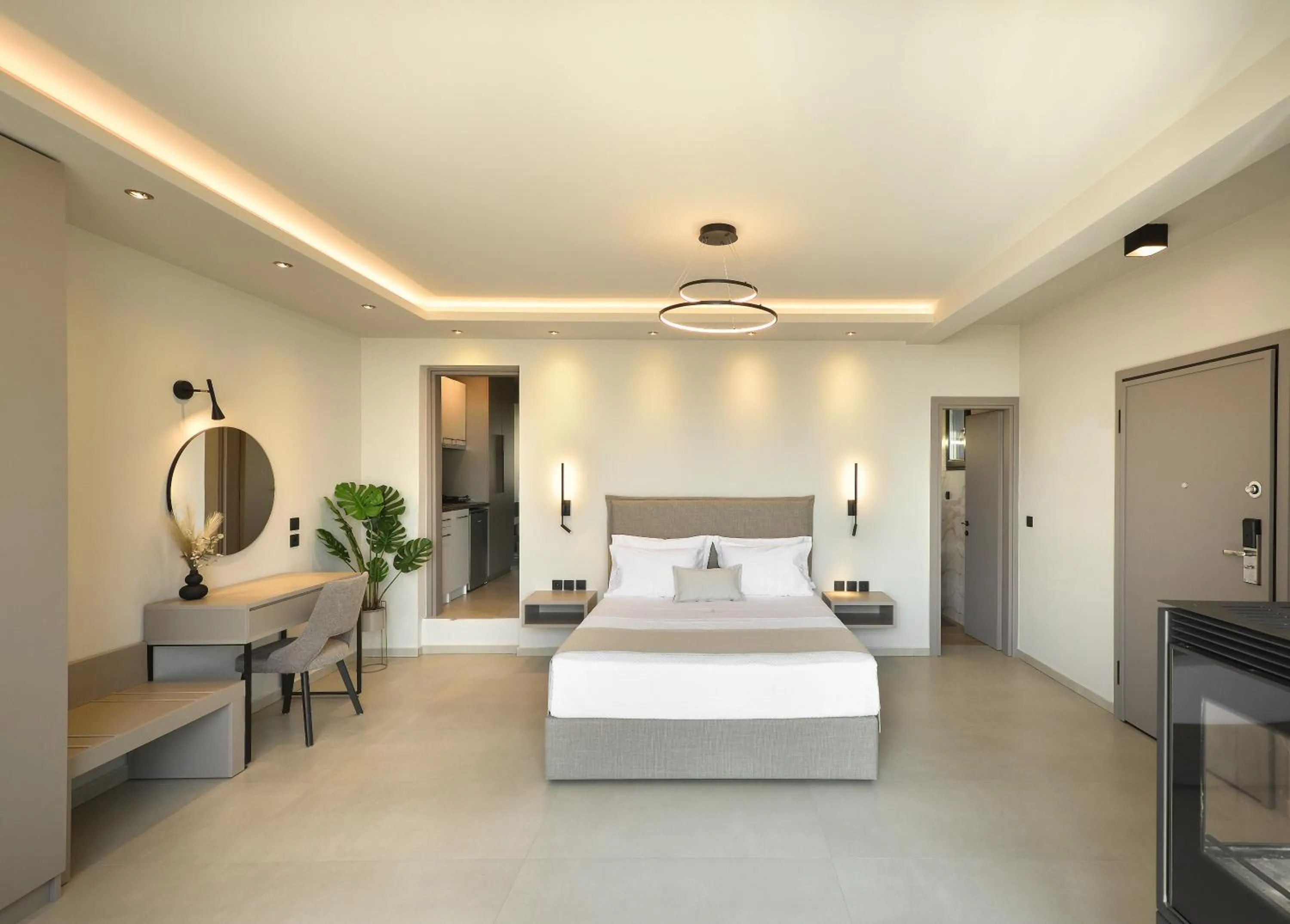 Bedroom, Bed in Olive All-Seasons Suites, Panel Hospitality Homes & Villas