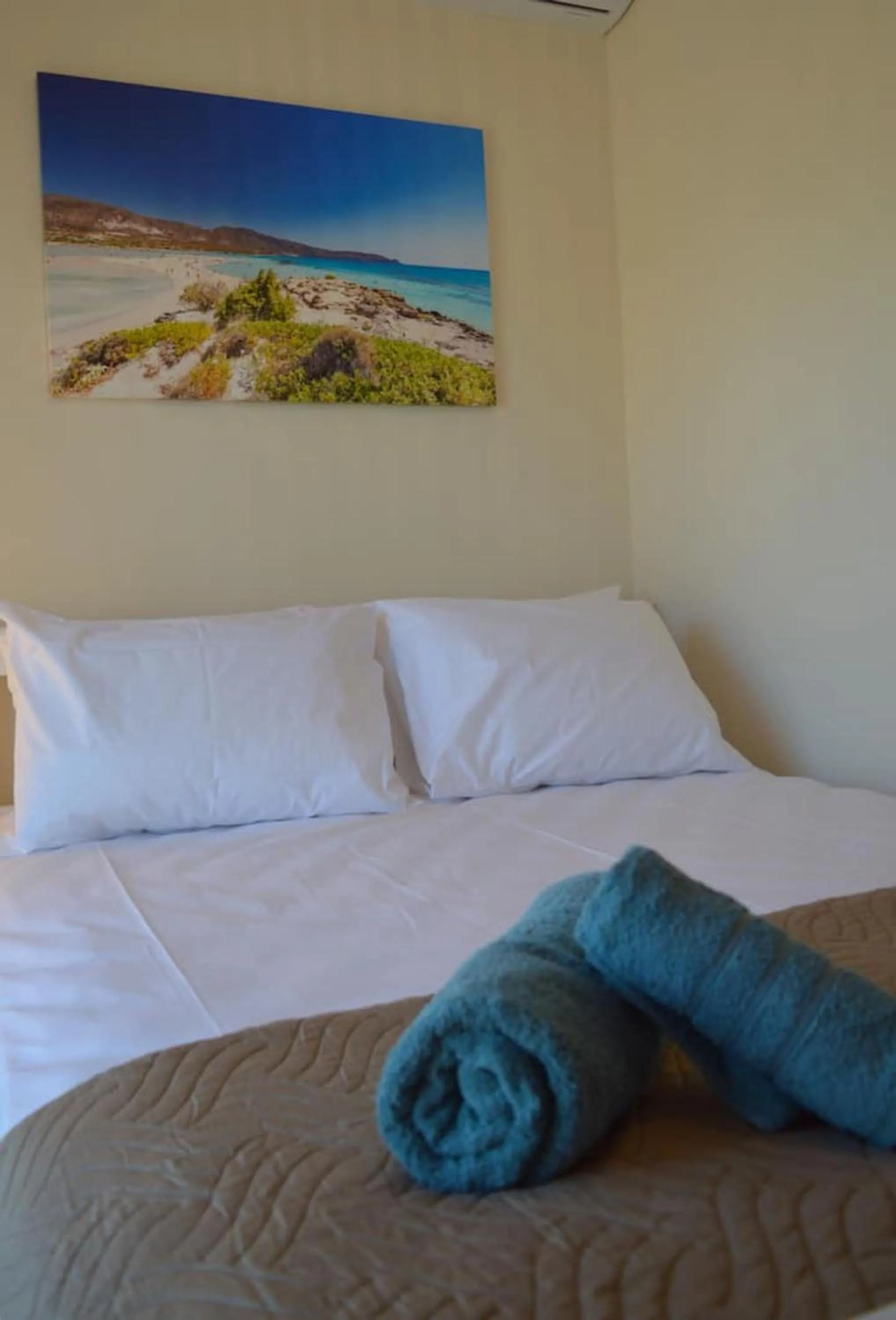 Bed in Maleme ocean front serenity