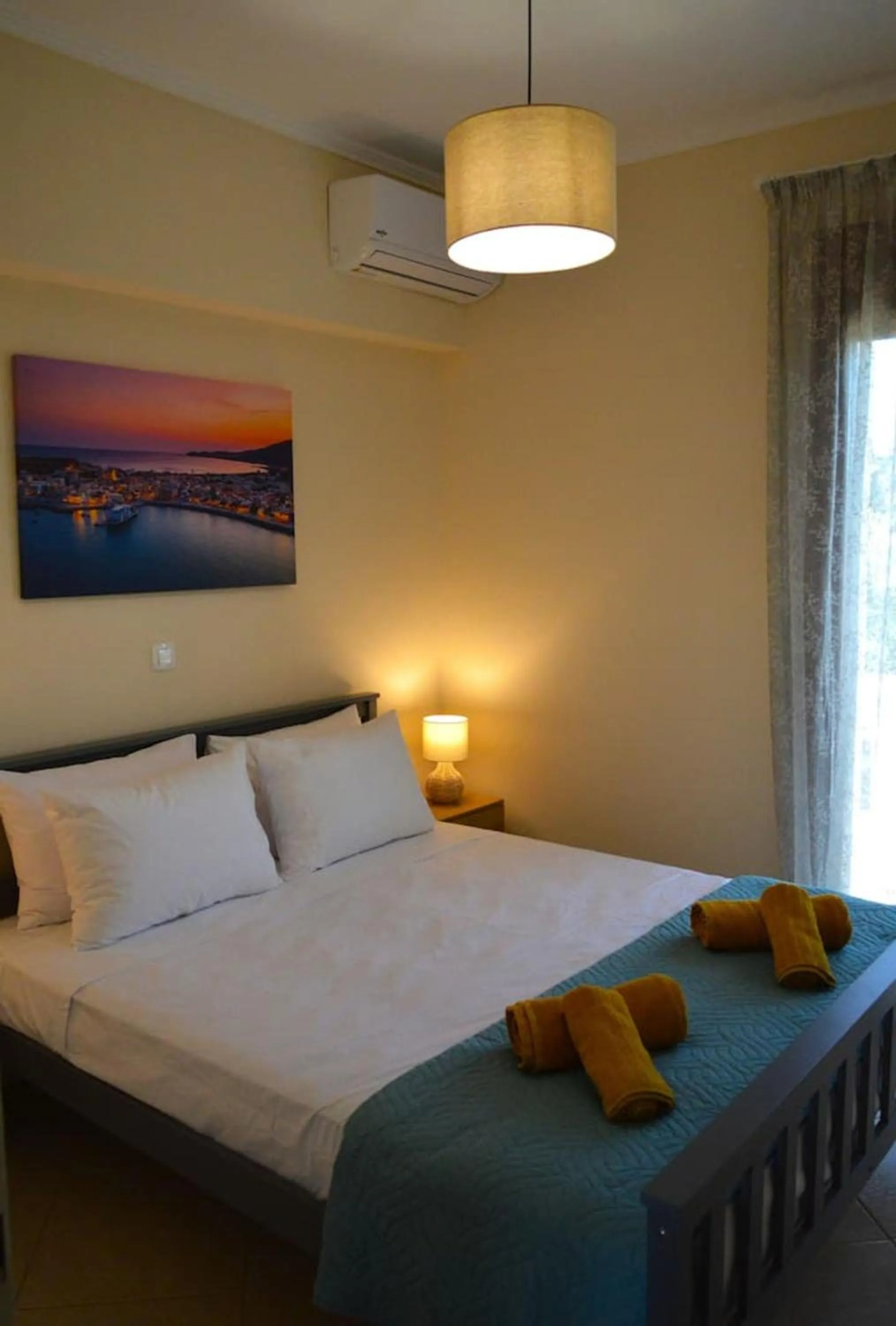 Bed in Maleme ocean front serenity