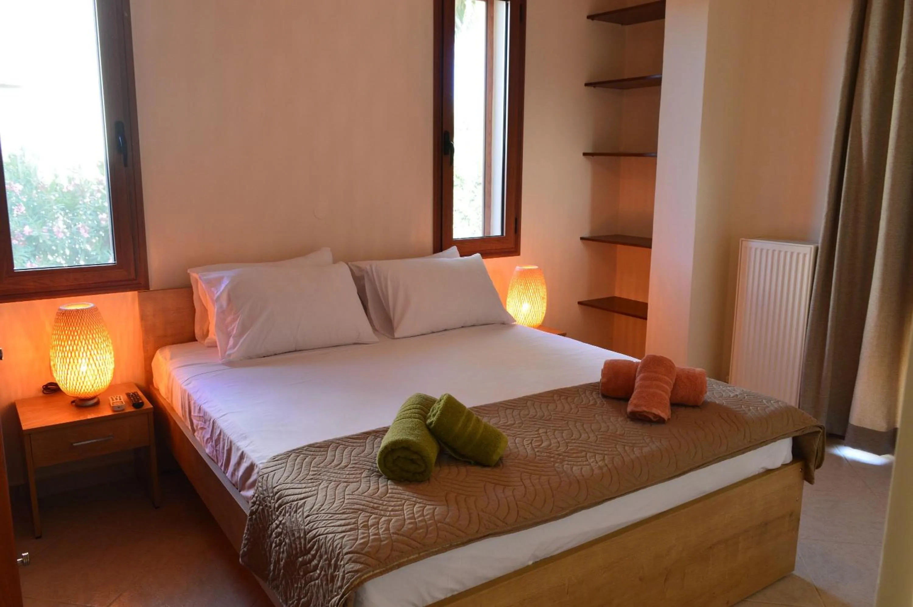 Bed in Maleme ocean front serenity