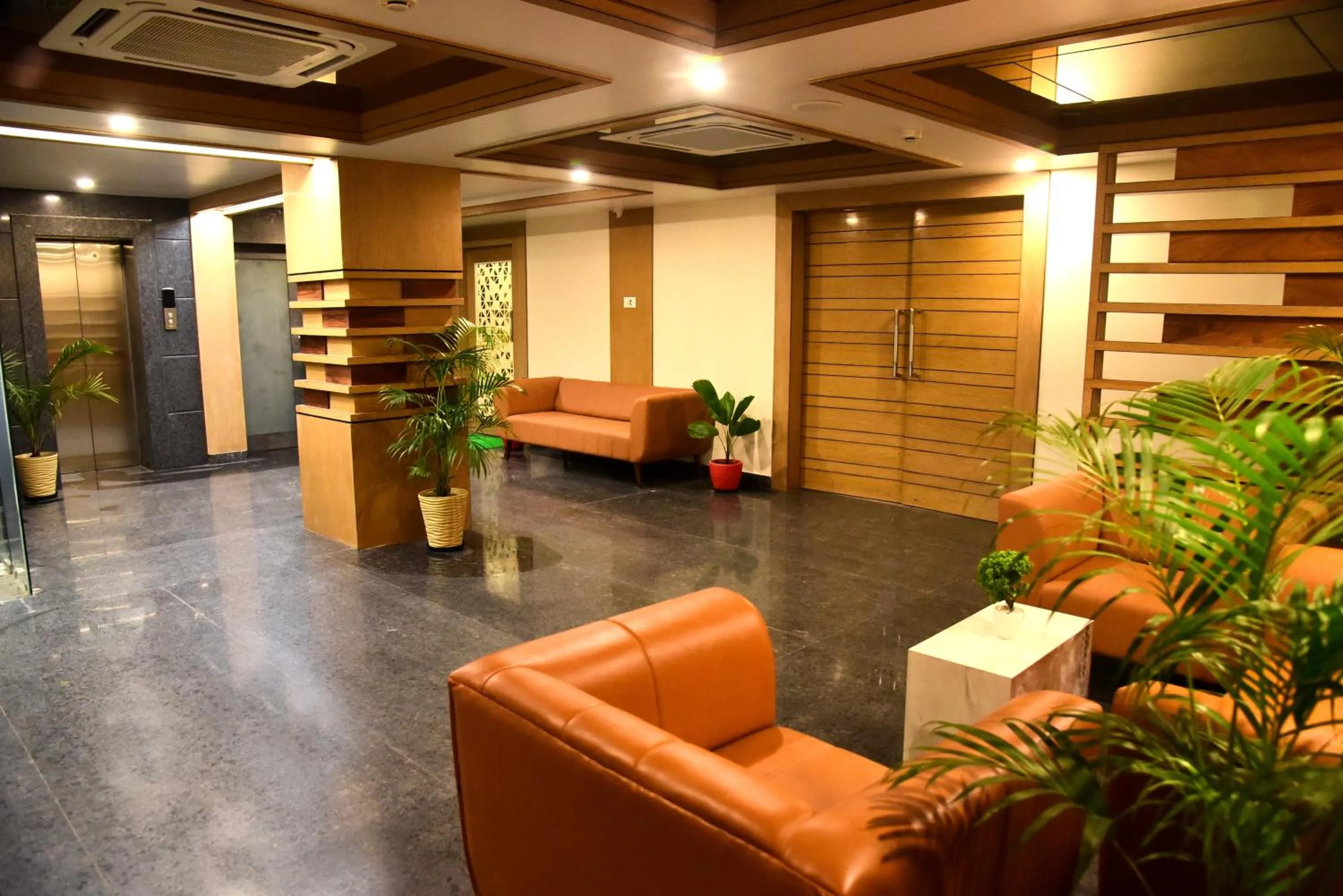 Seating area in Hotel Rishiraj, Nagaon