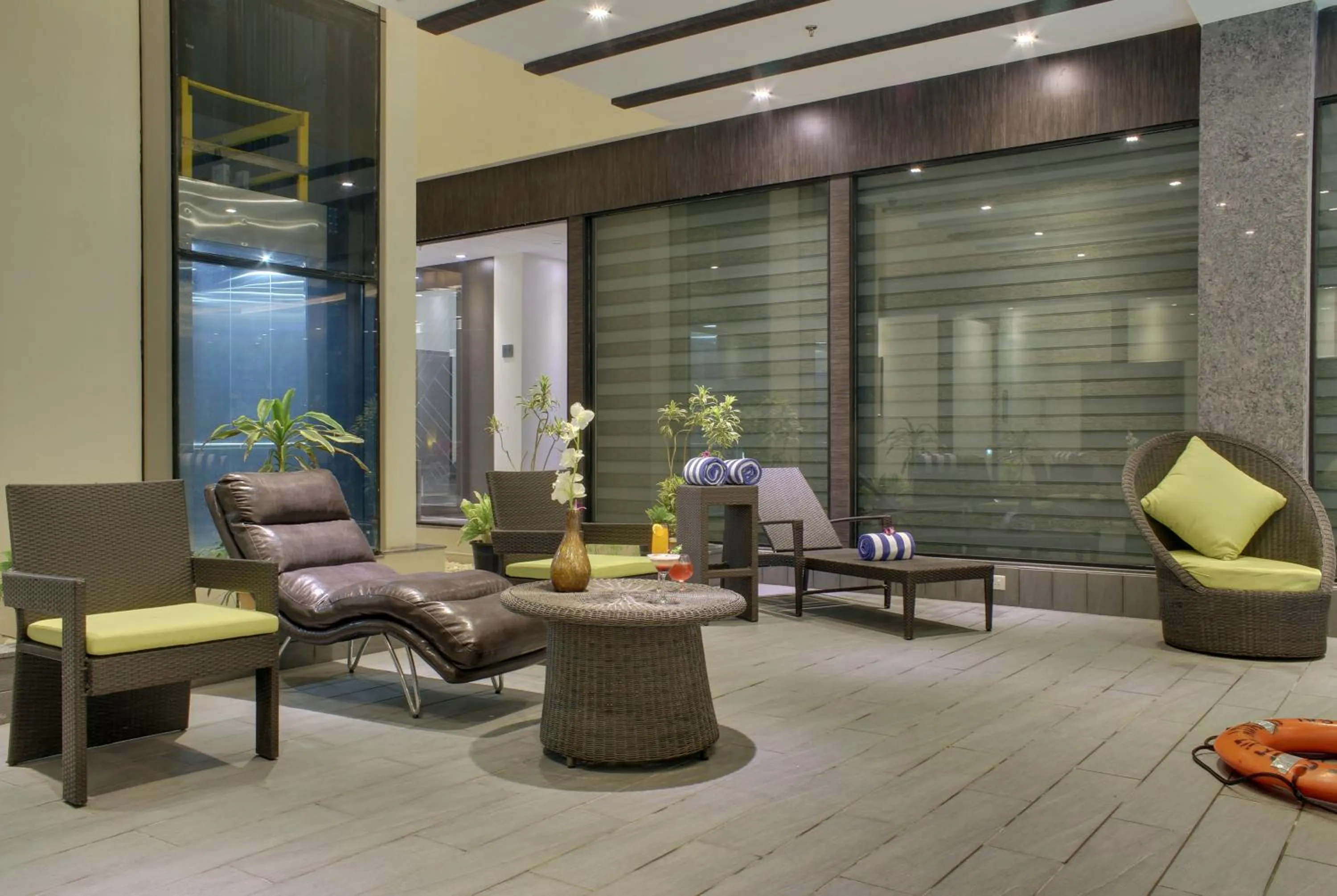 Seating area in The Radiant Swan