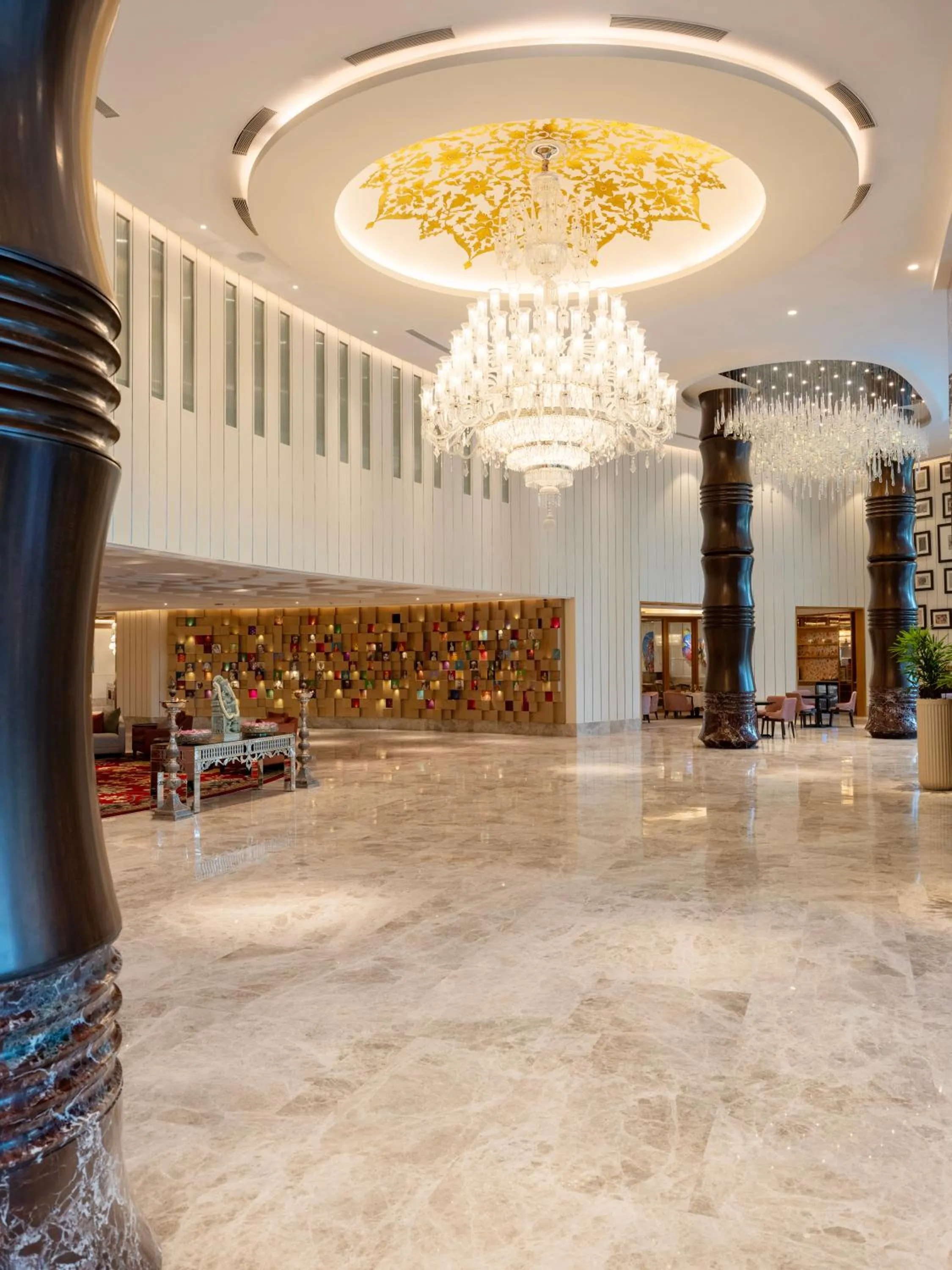 Lobby or reception in The Leela Hyderabad Banjara Hills
