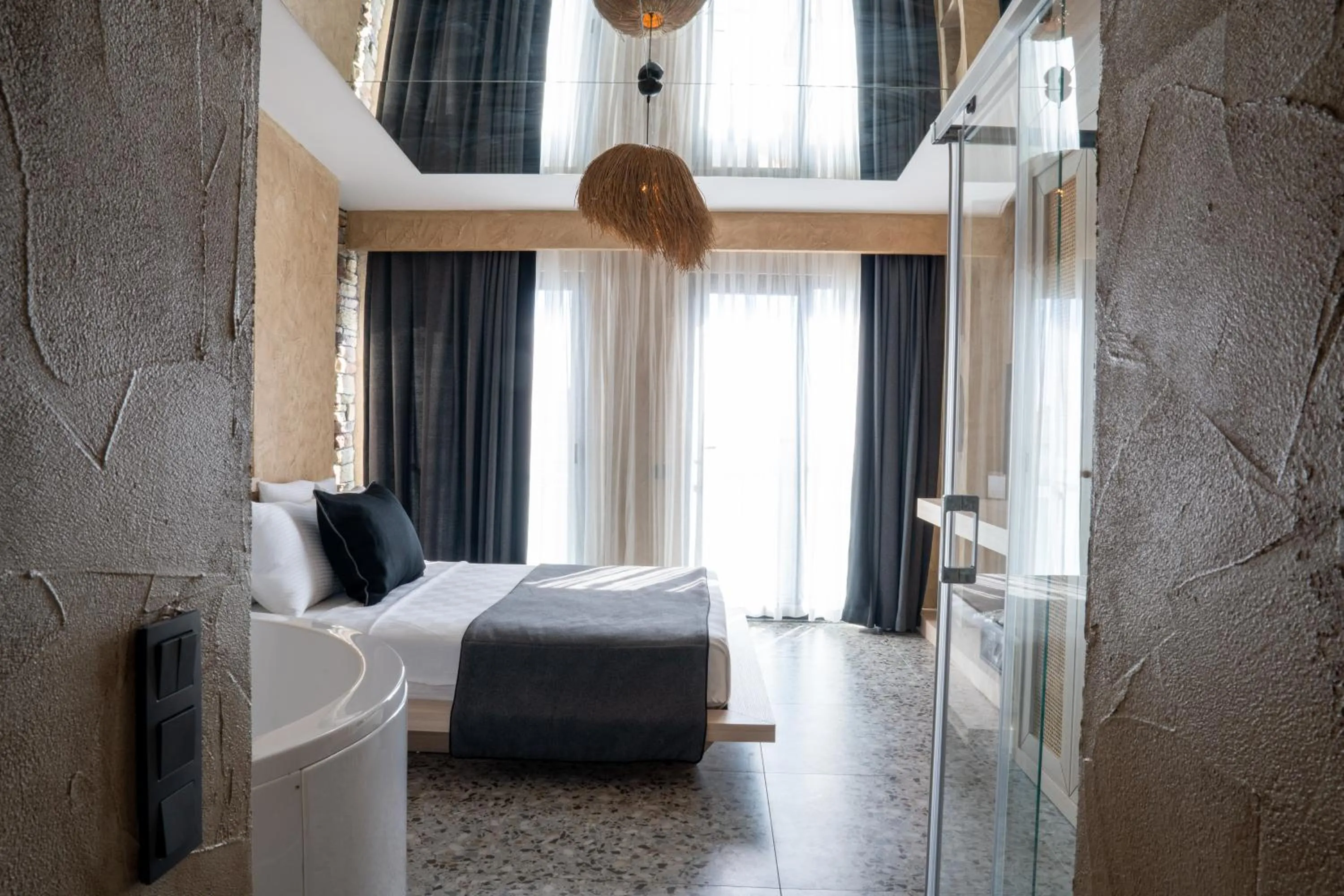 Photo of the whole room, Bed in Lucky Monkey Midi Hotel