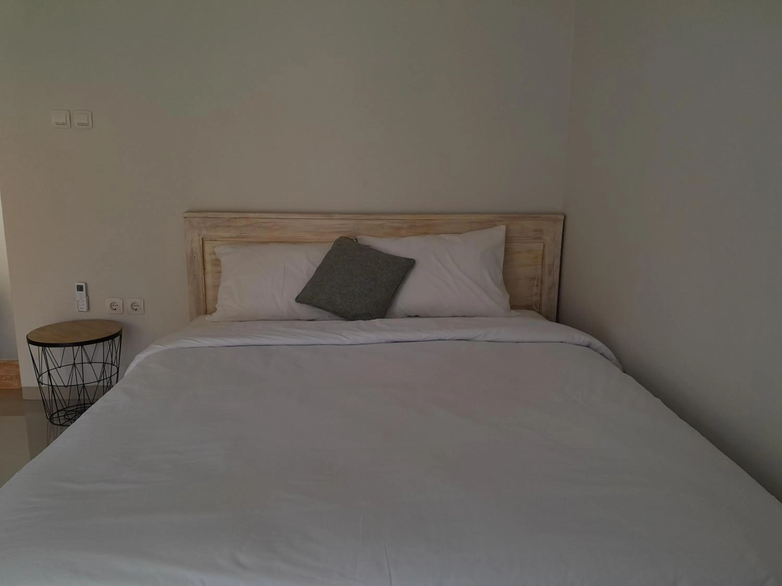 Bed in Maha Rama Villas Amed