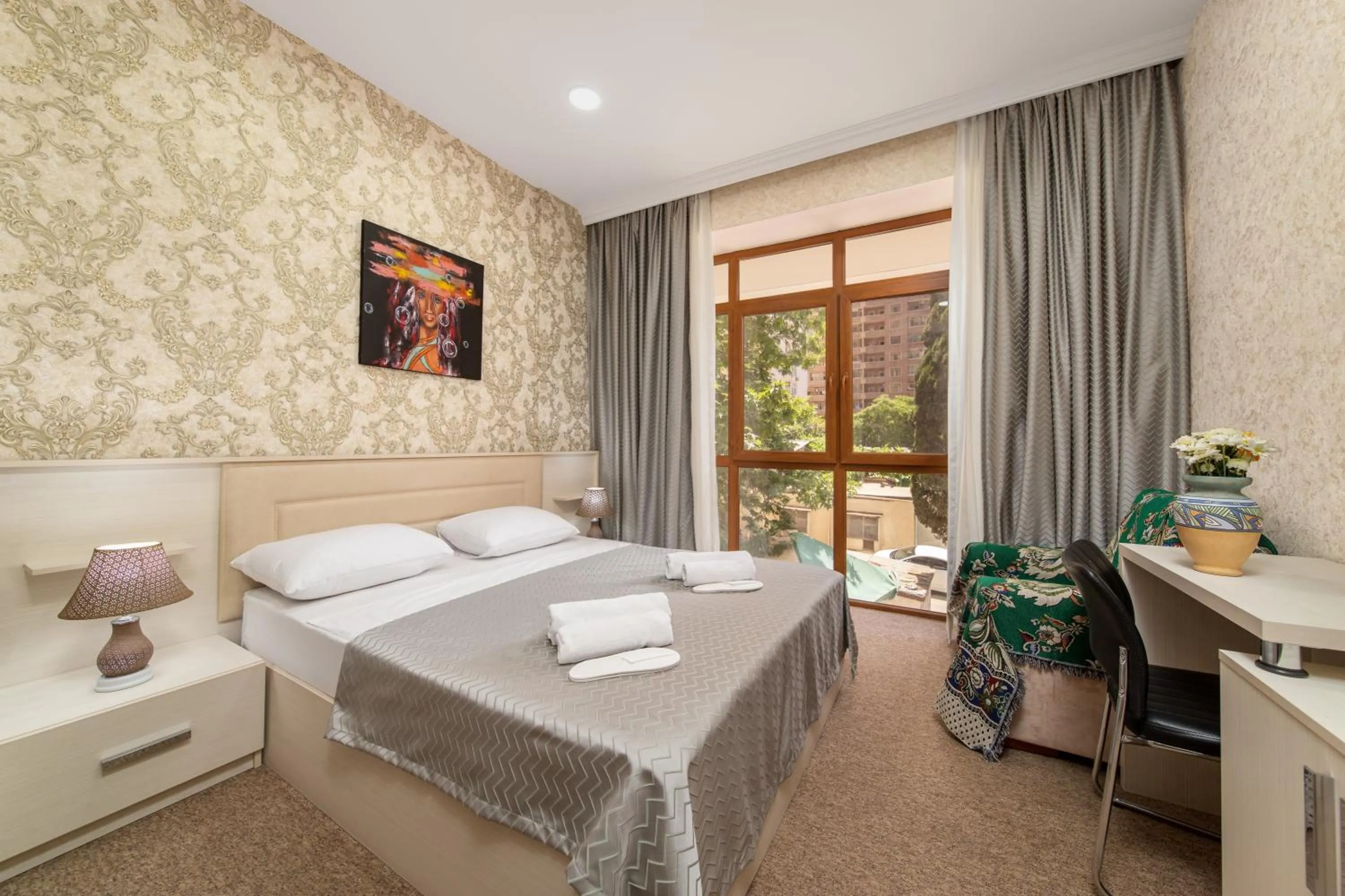 Bed in Amea Baku Hotel