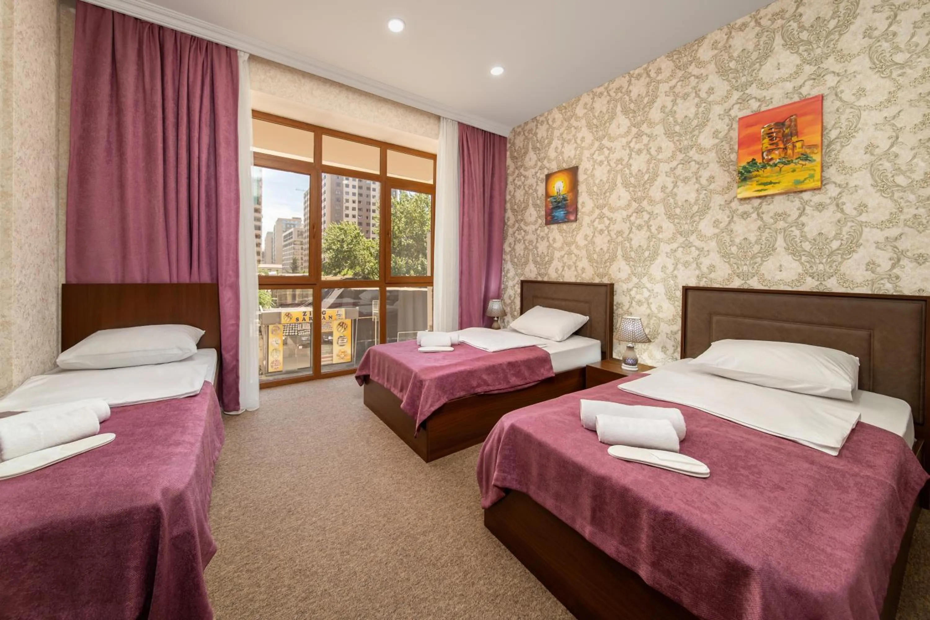 Bed in Amea Baku Hotel