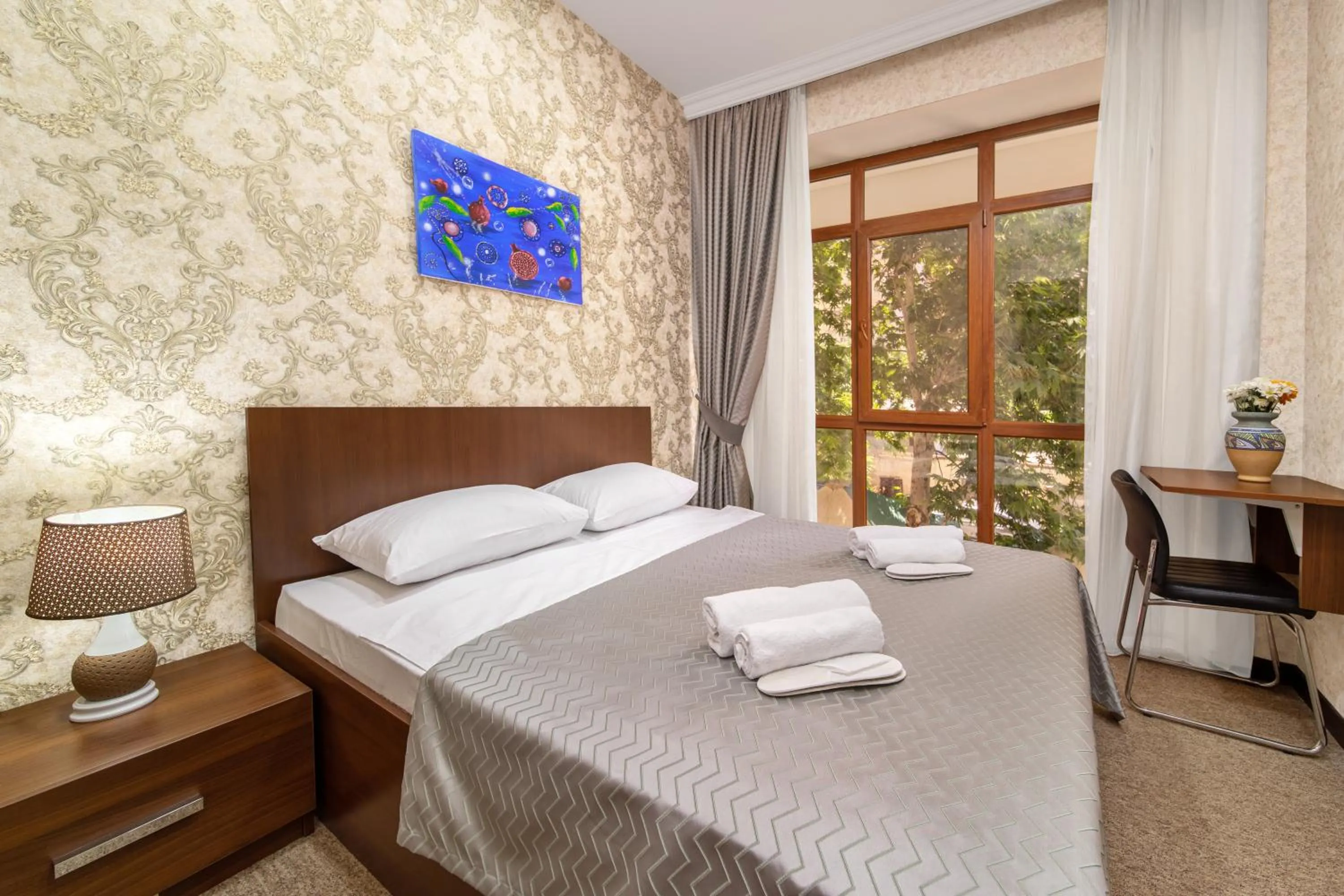 Bed in Amea Baku Hotel