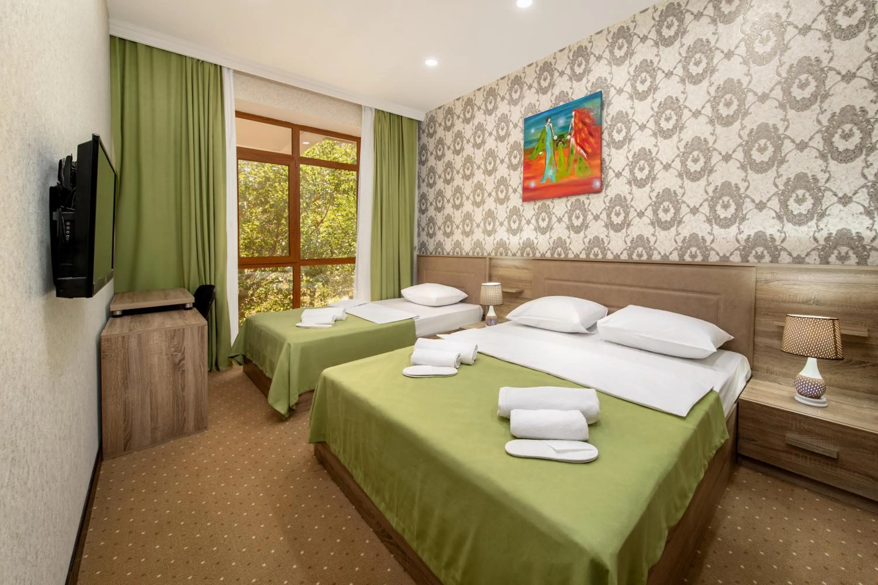 Bed in Amea Baku Hotel