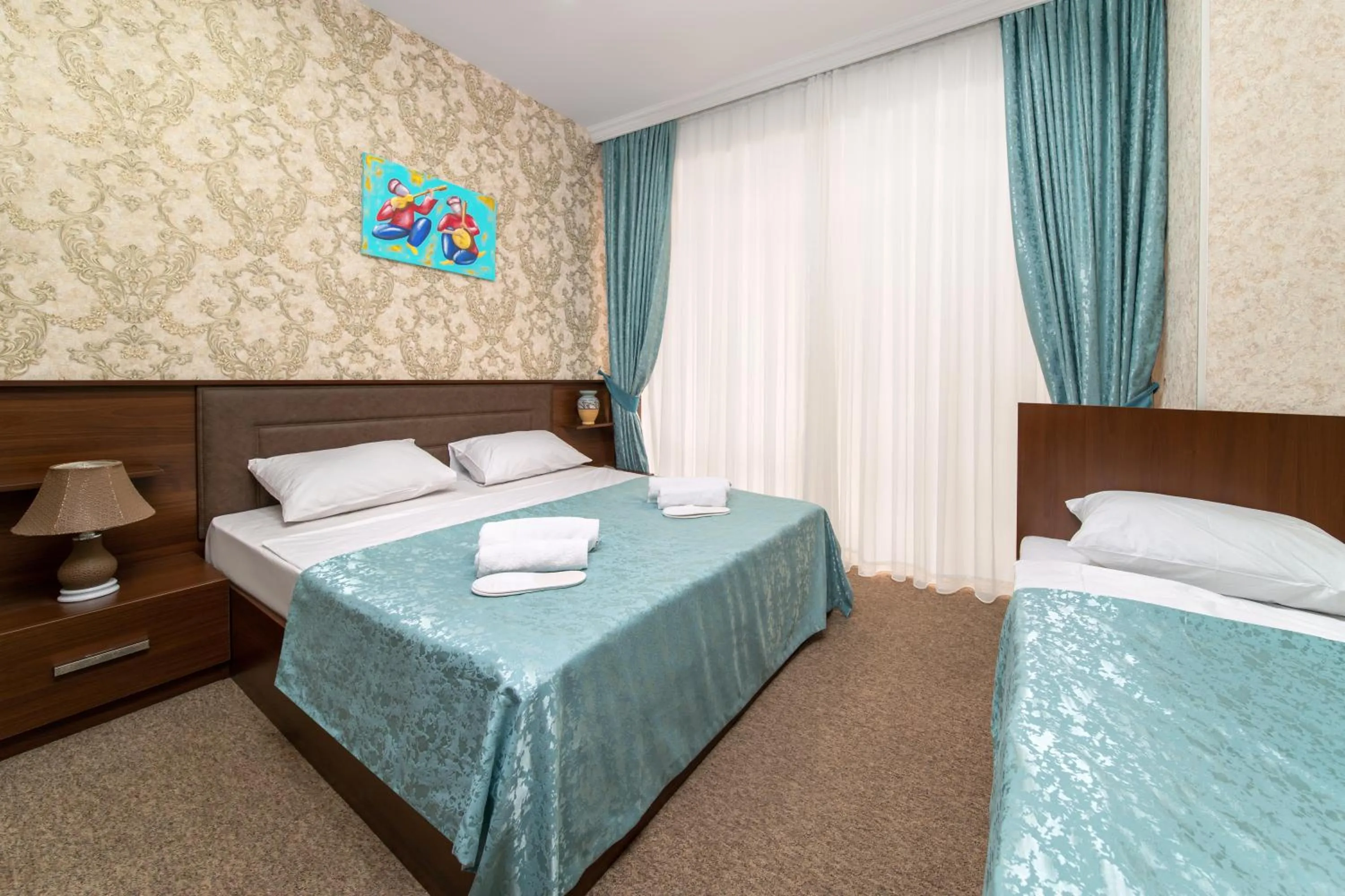 Bed in Amea Baku Hotel