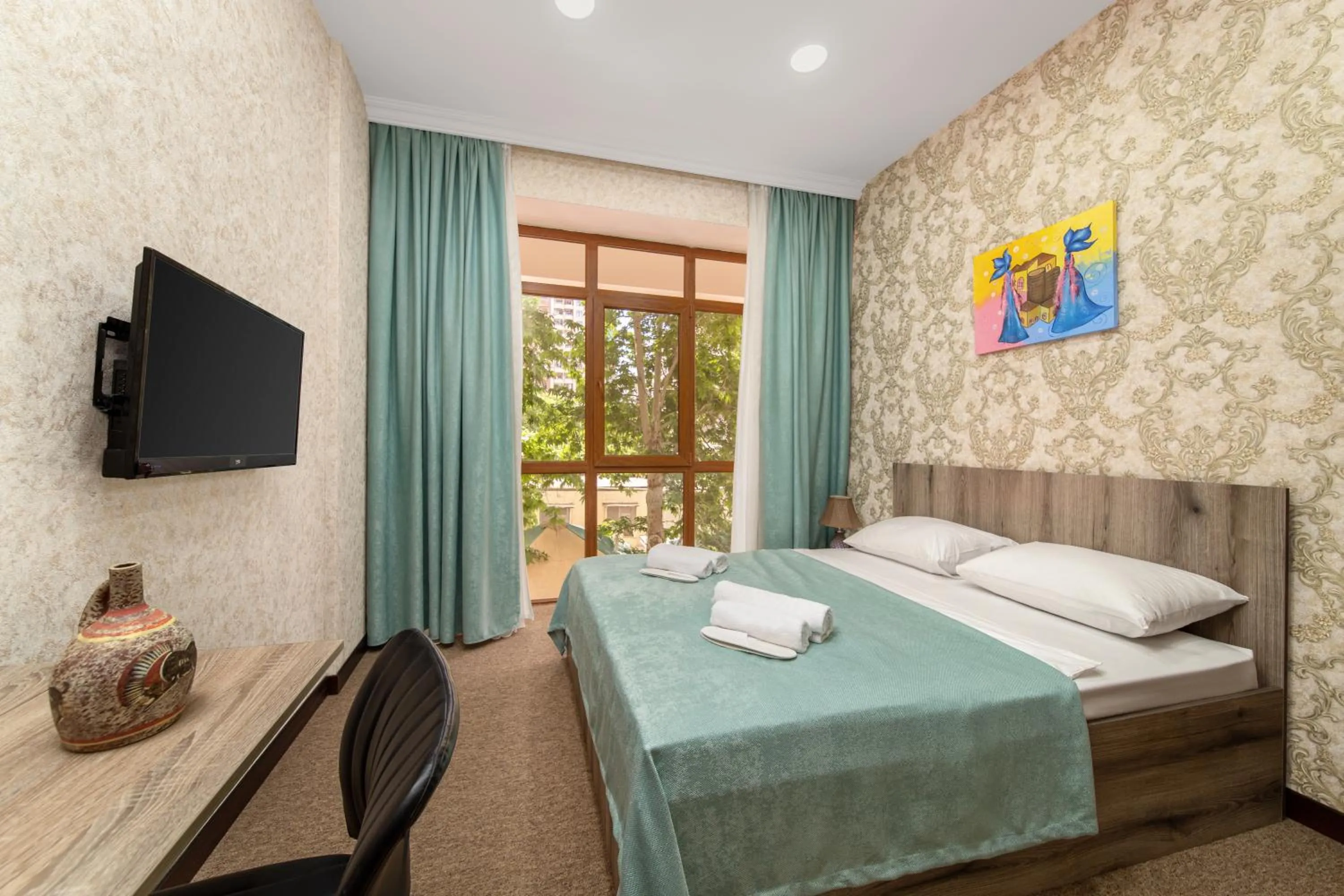 Bed in Amea Baku Hotel