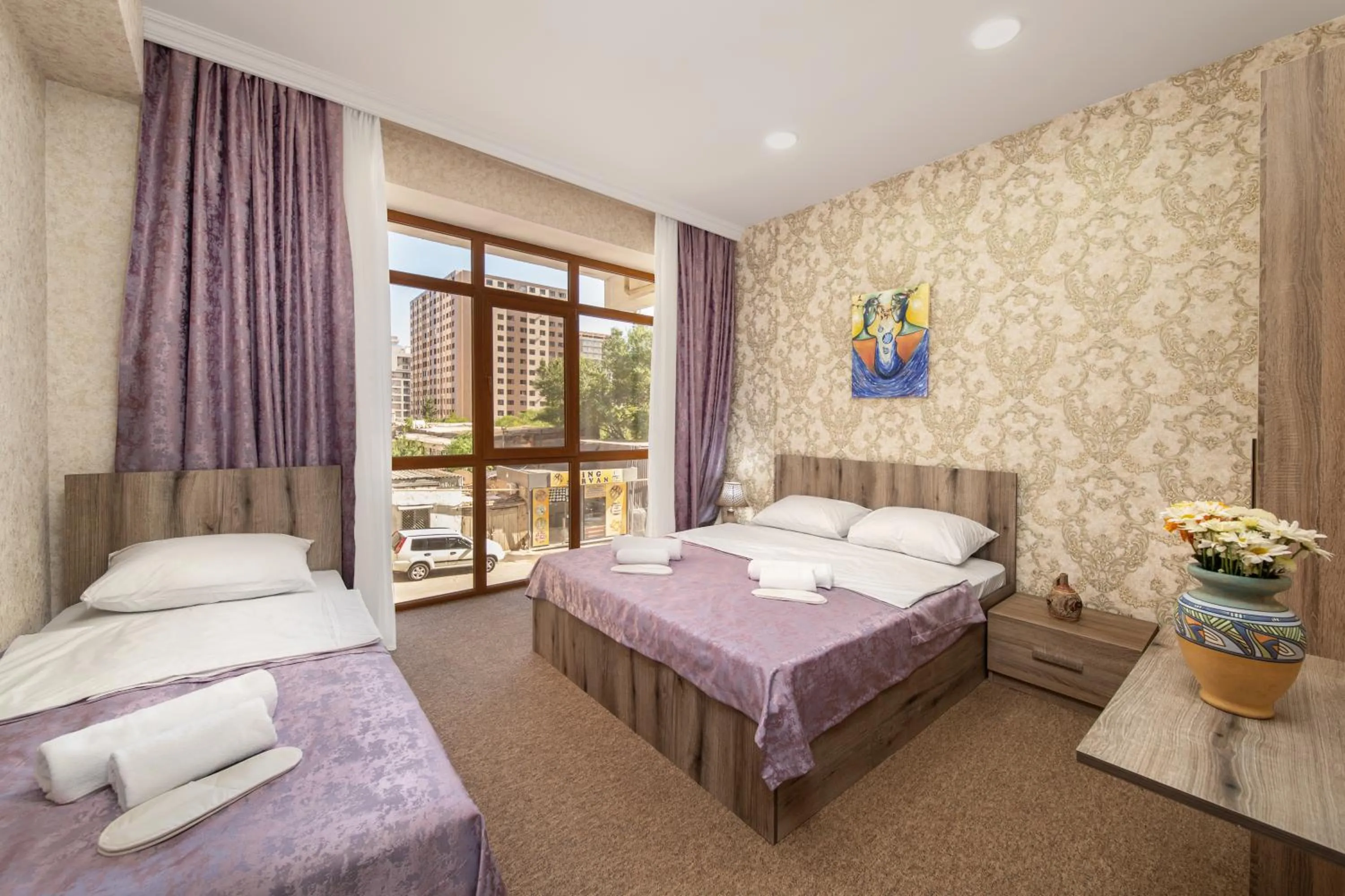 Bed in Amea Baku Hotel