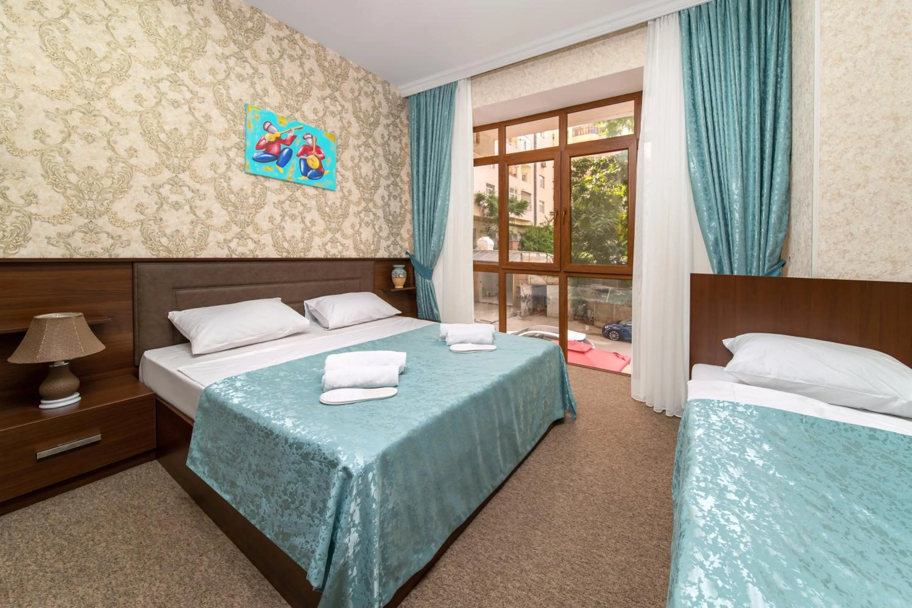 Bed in Amea Baku Hotel