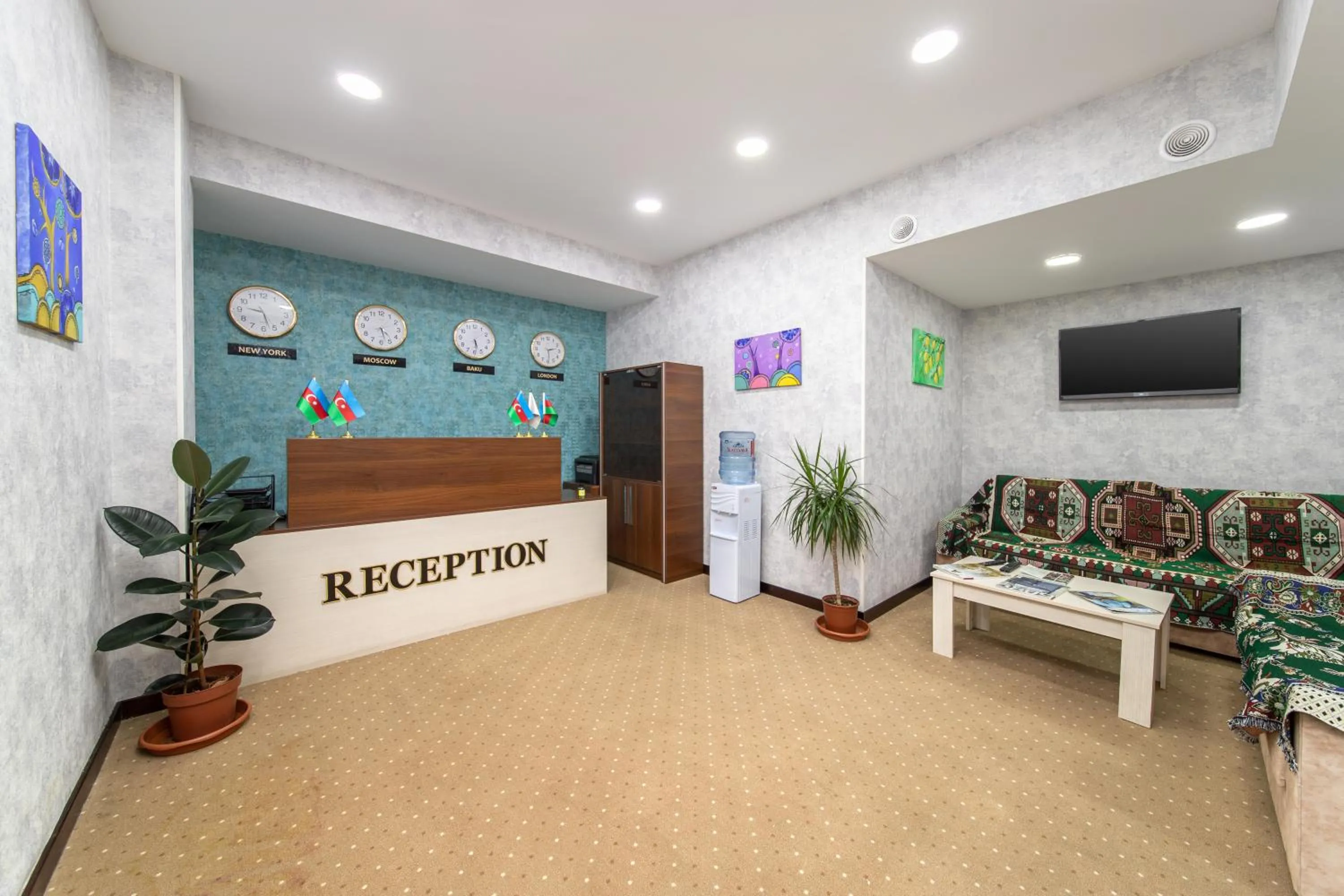 Communal lounge/ TV room in Amea Baku Hotel