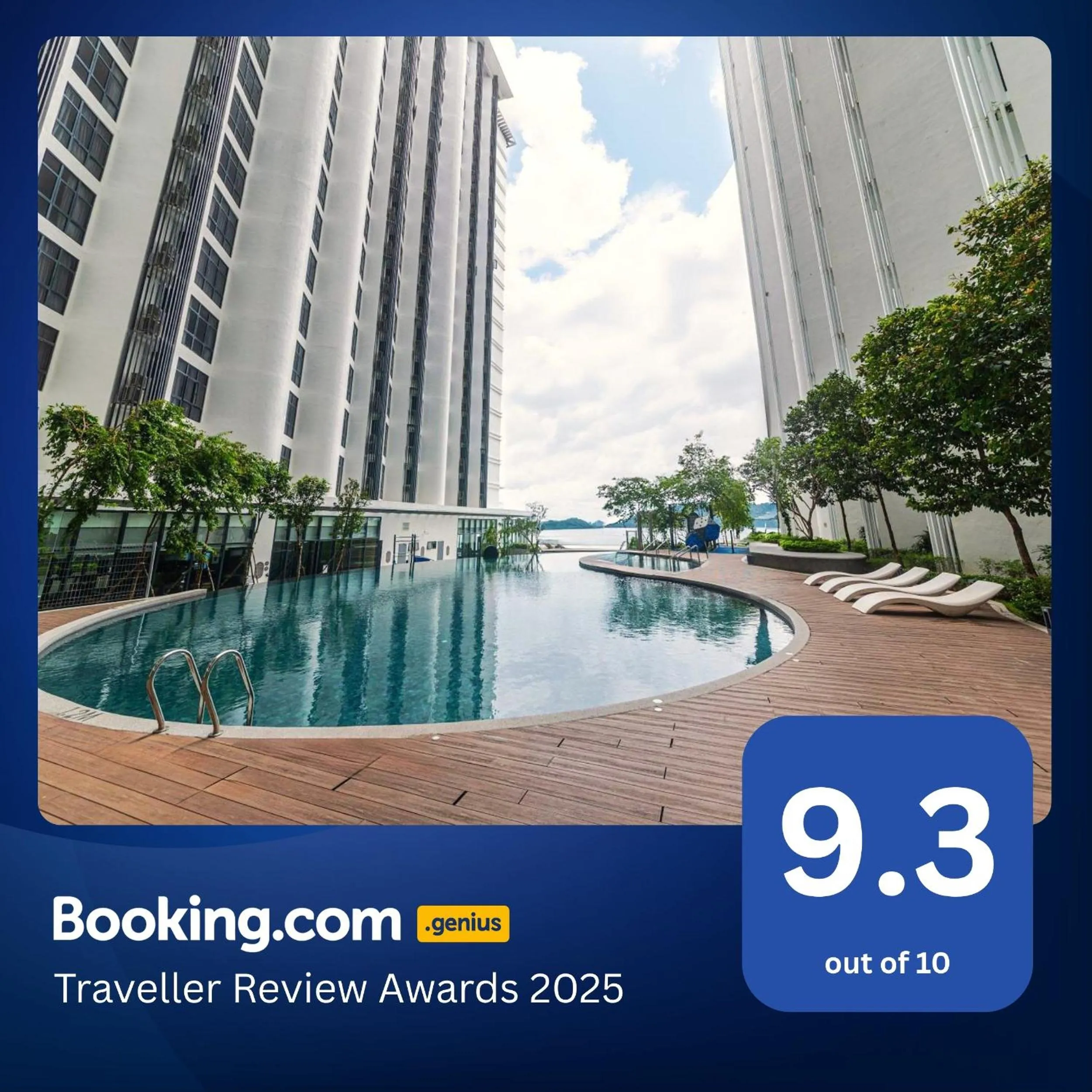 Swimming pool in The Shore Kota Kinabalu