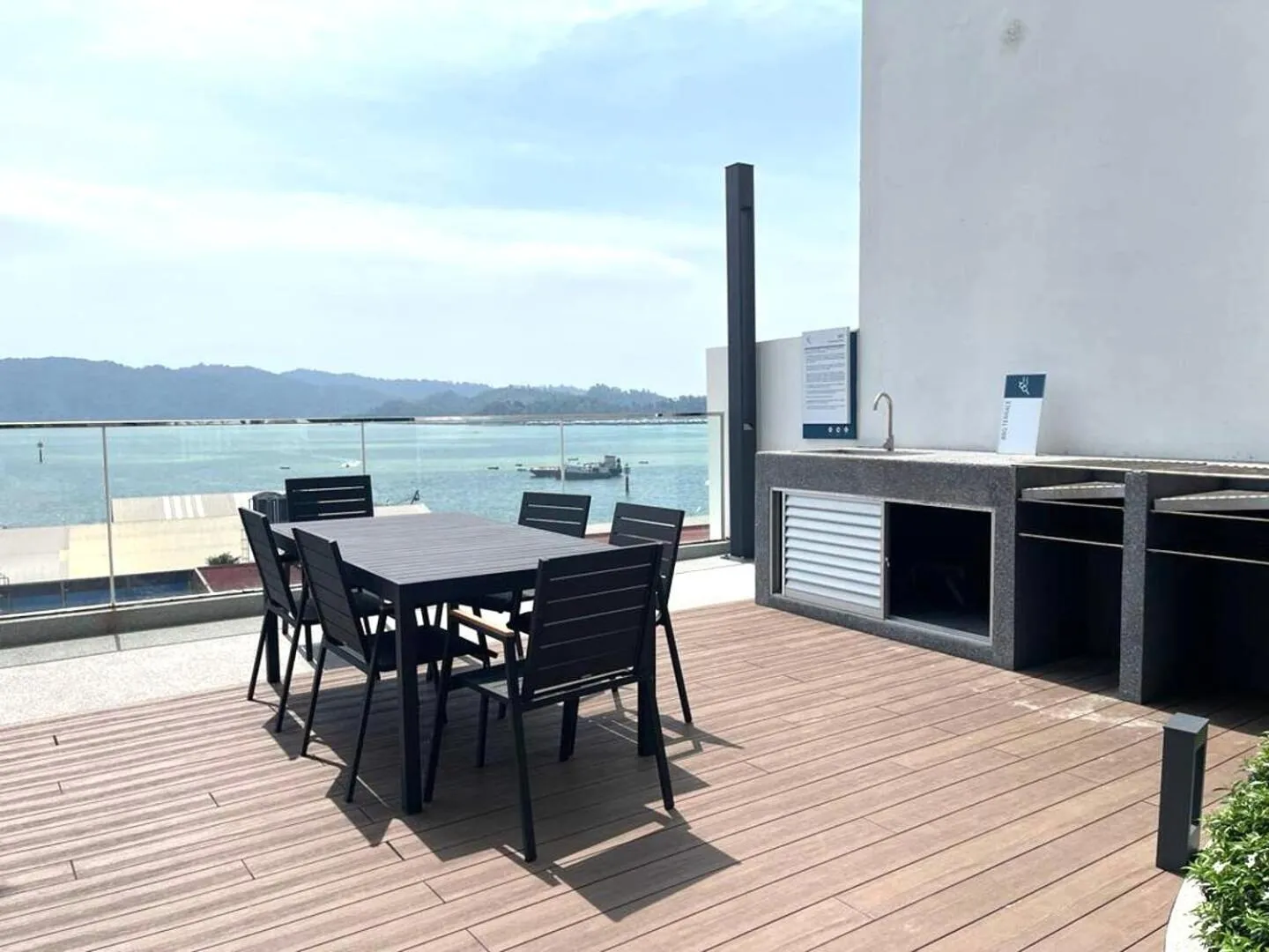 BBQ facilities in The Shore Kota Kinabalu