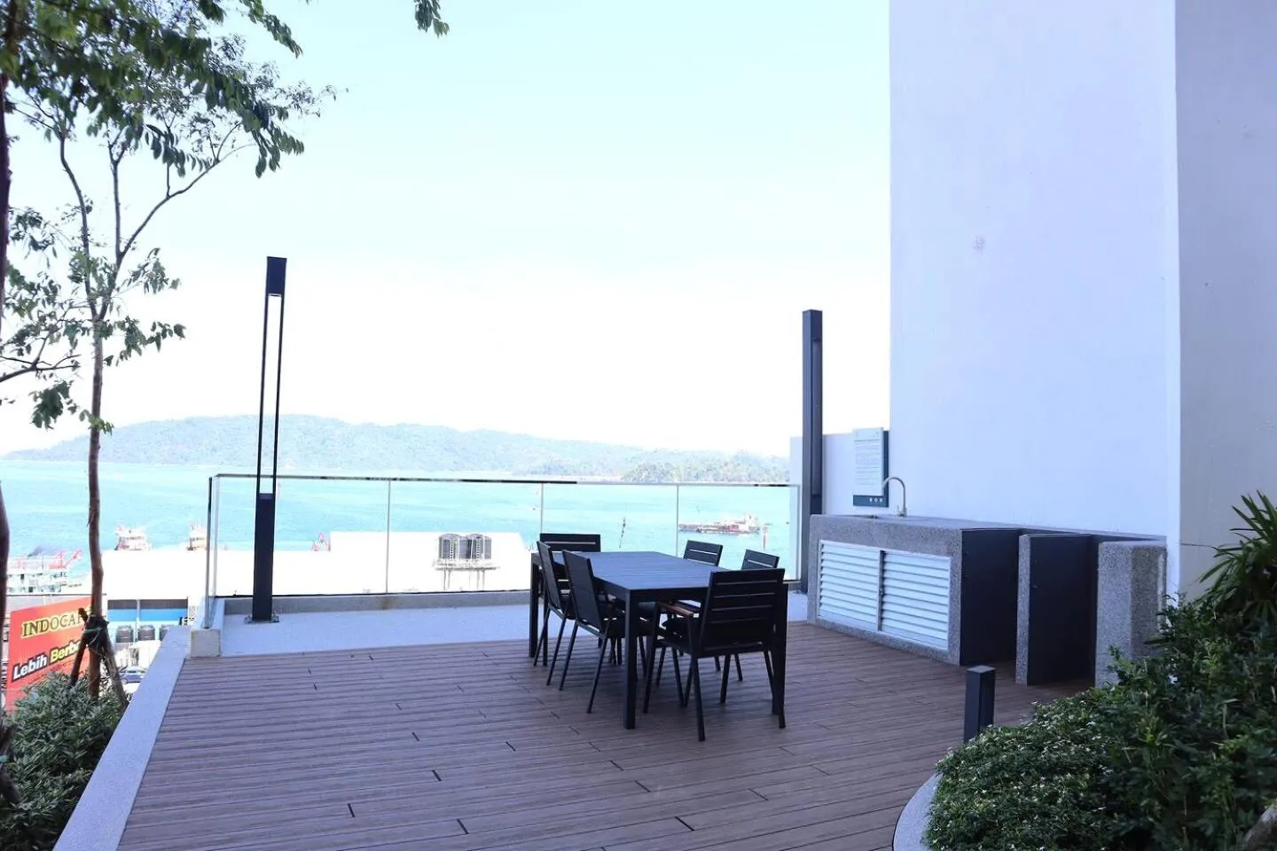 BBQ facilities in The Shore Kota Kinabalu