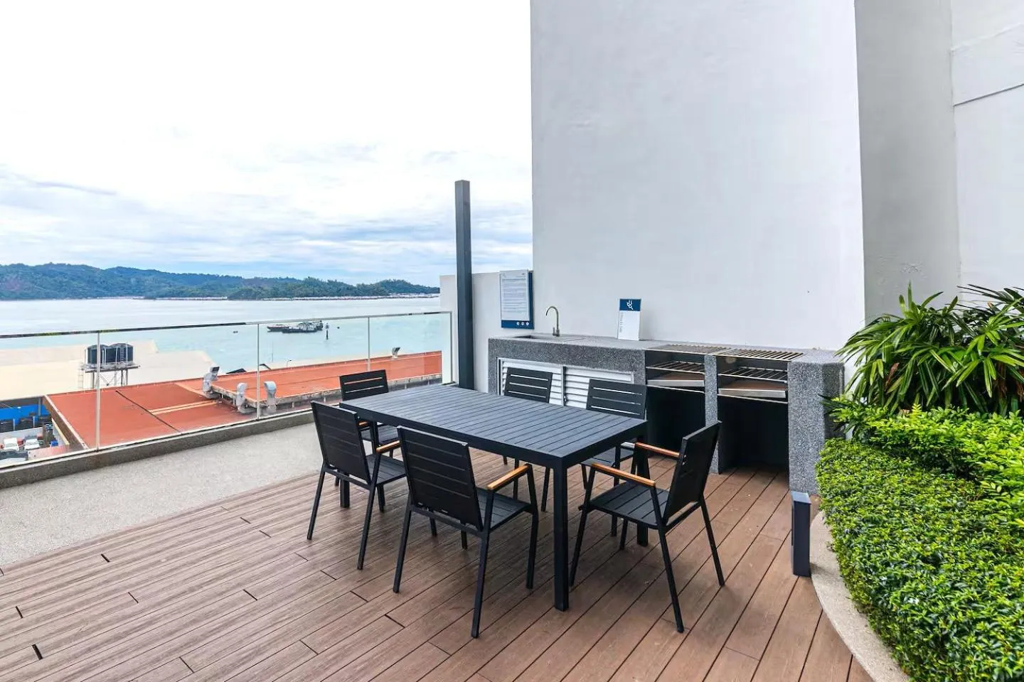 BBQ facilities in The Shore Kota Kinabalu