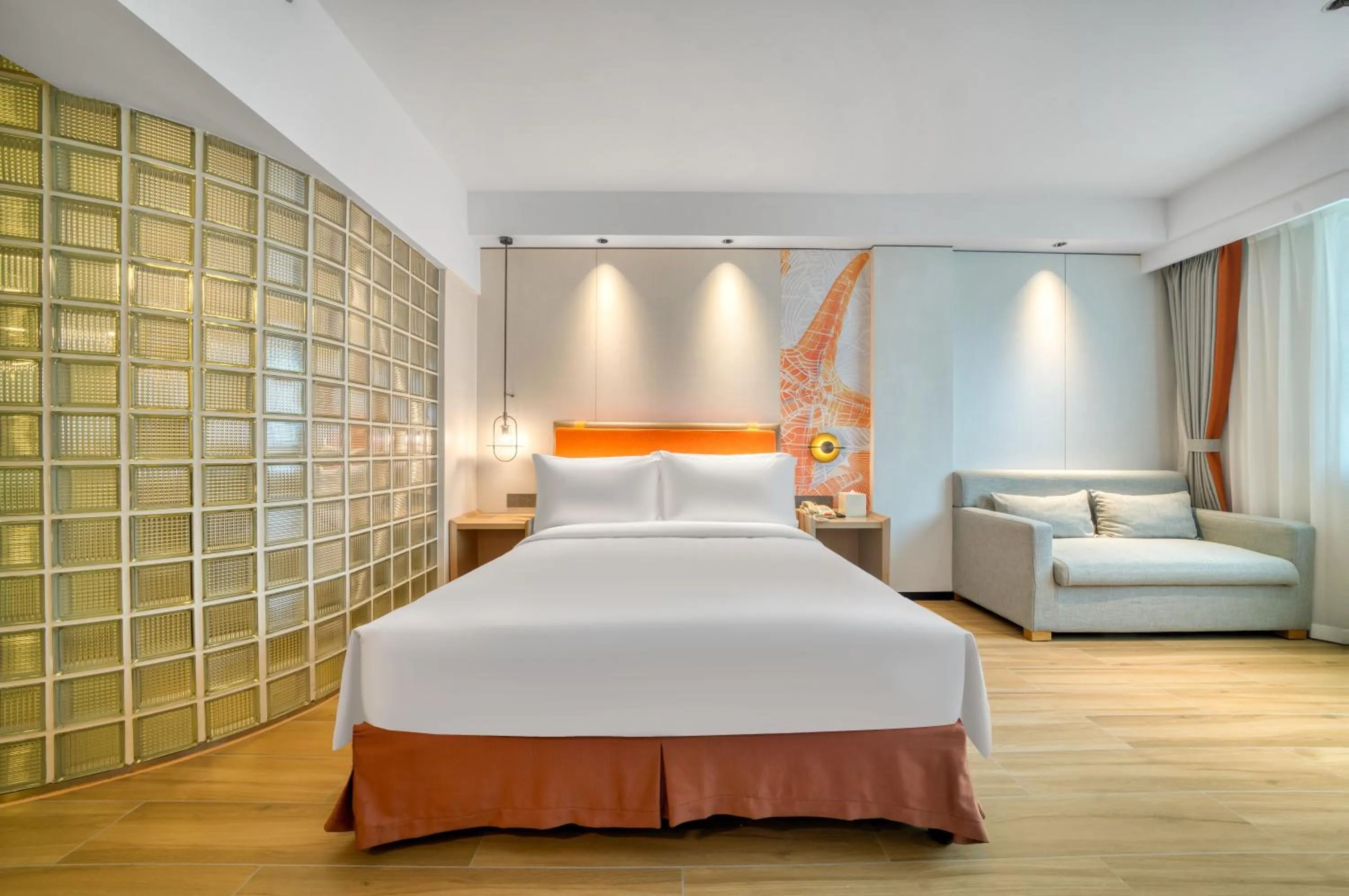 Bed in Hangzhou Haixin Hotel