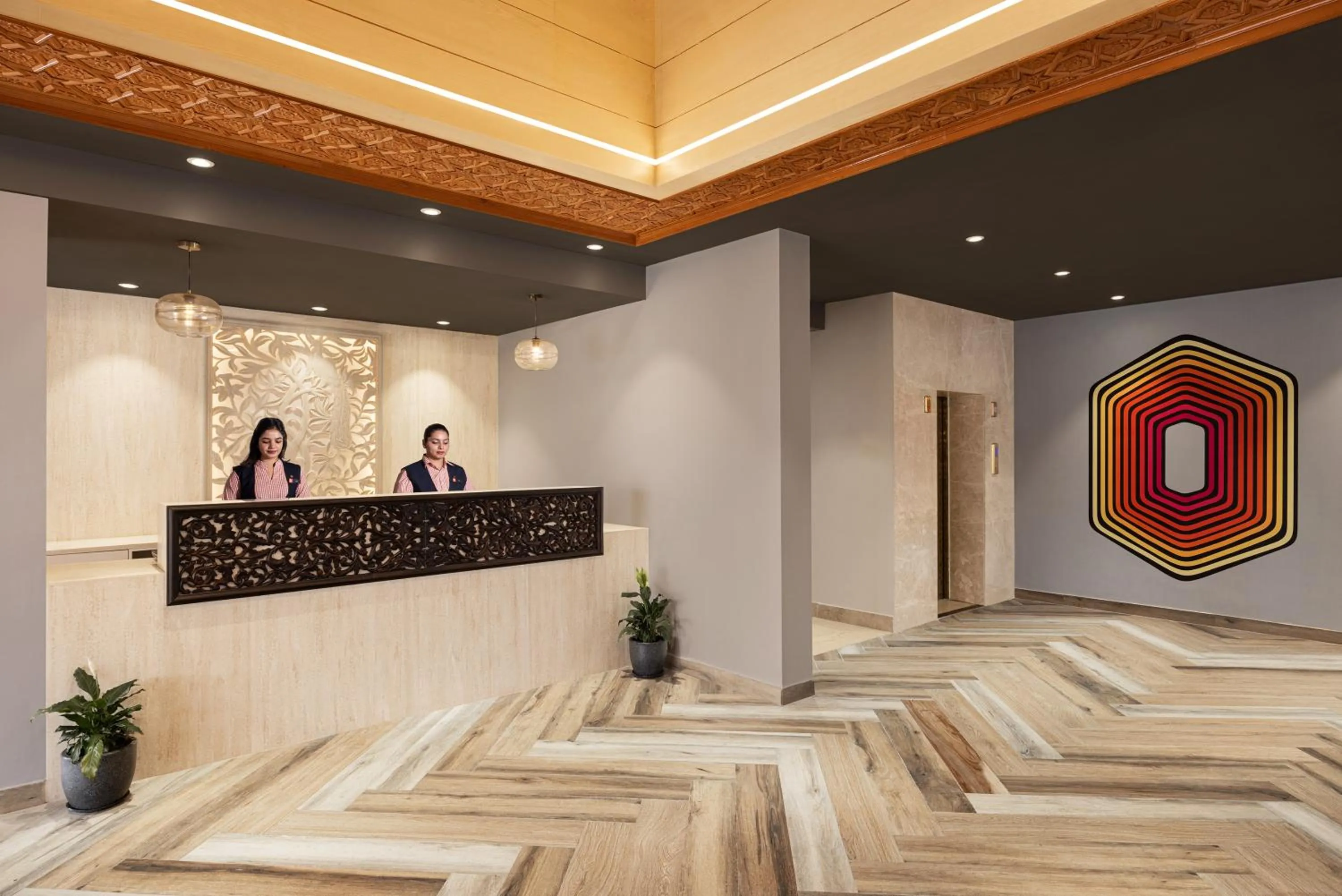 Lobby or reception in Ginger Srinagar Barzulla Near Srinagar Airport