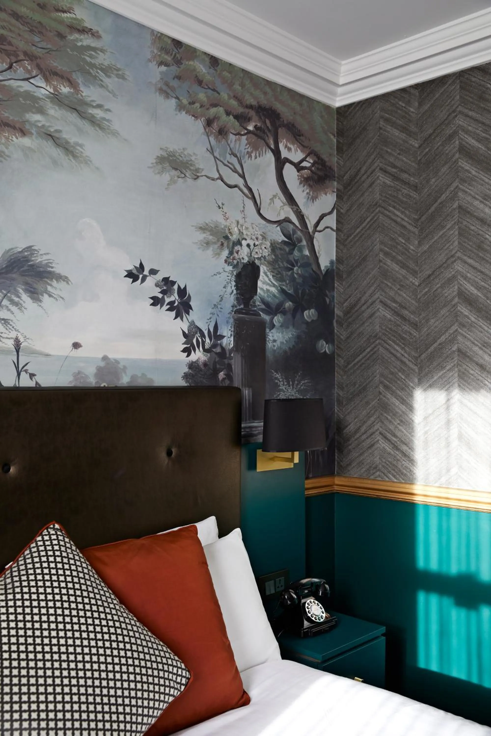 Bed in The Portico Hotel