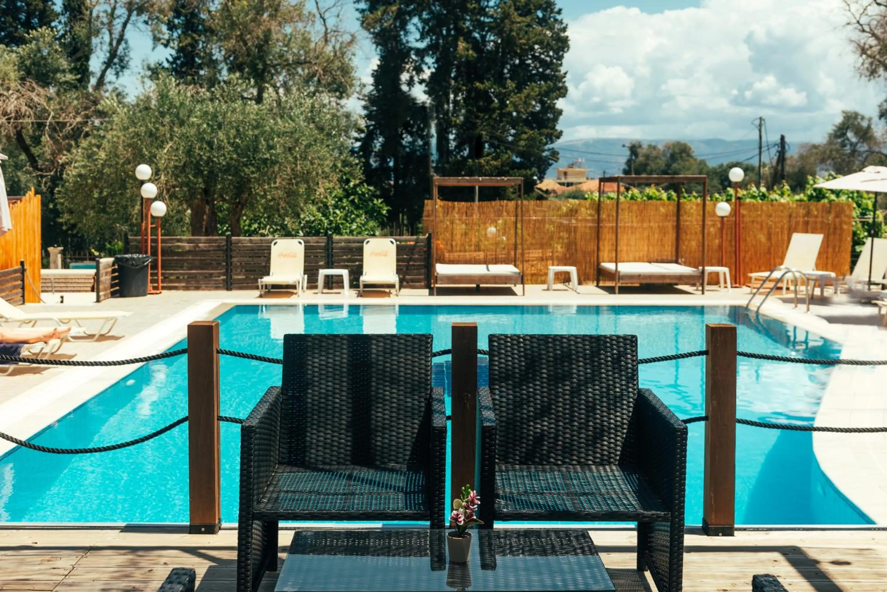 Pool view in Calypso Resort Kavos