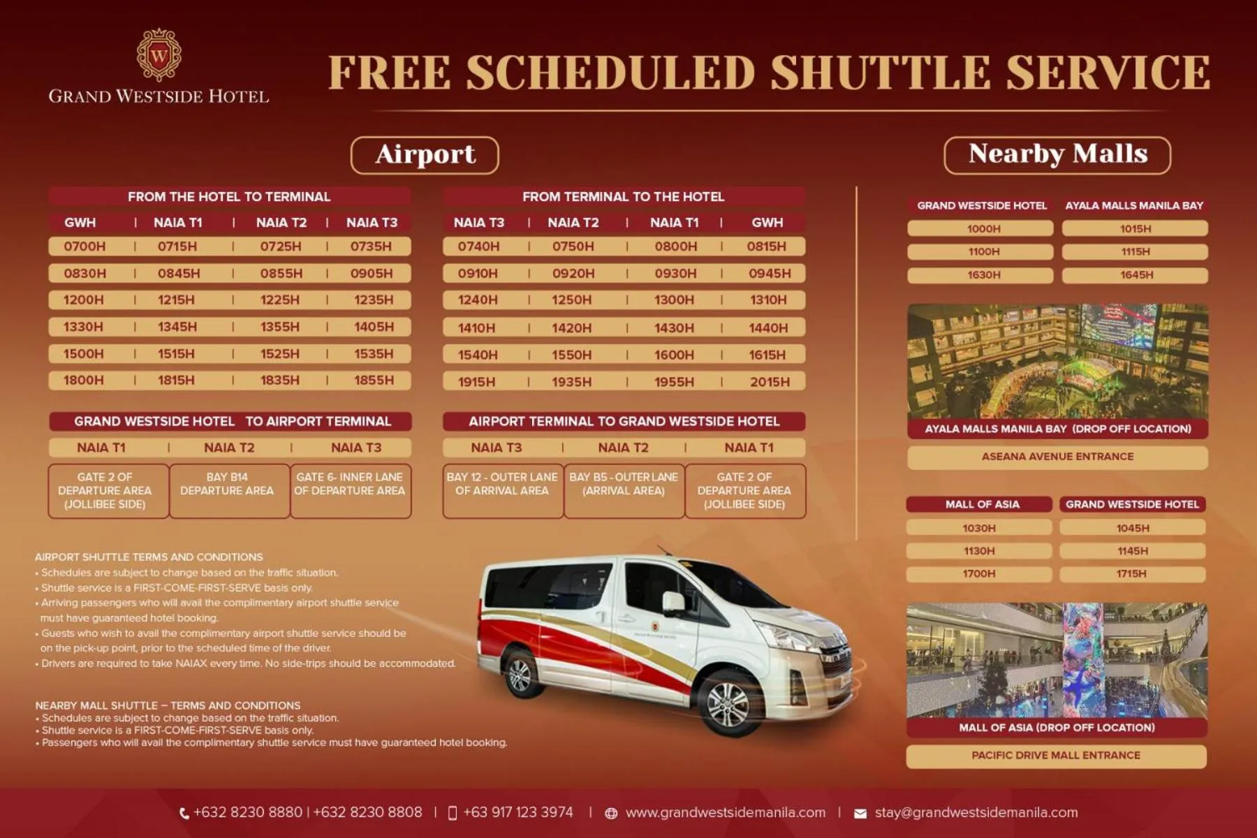 shuttle in Grand Westside Manila Bay